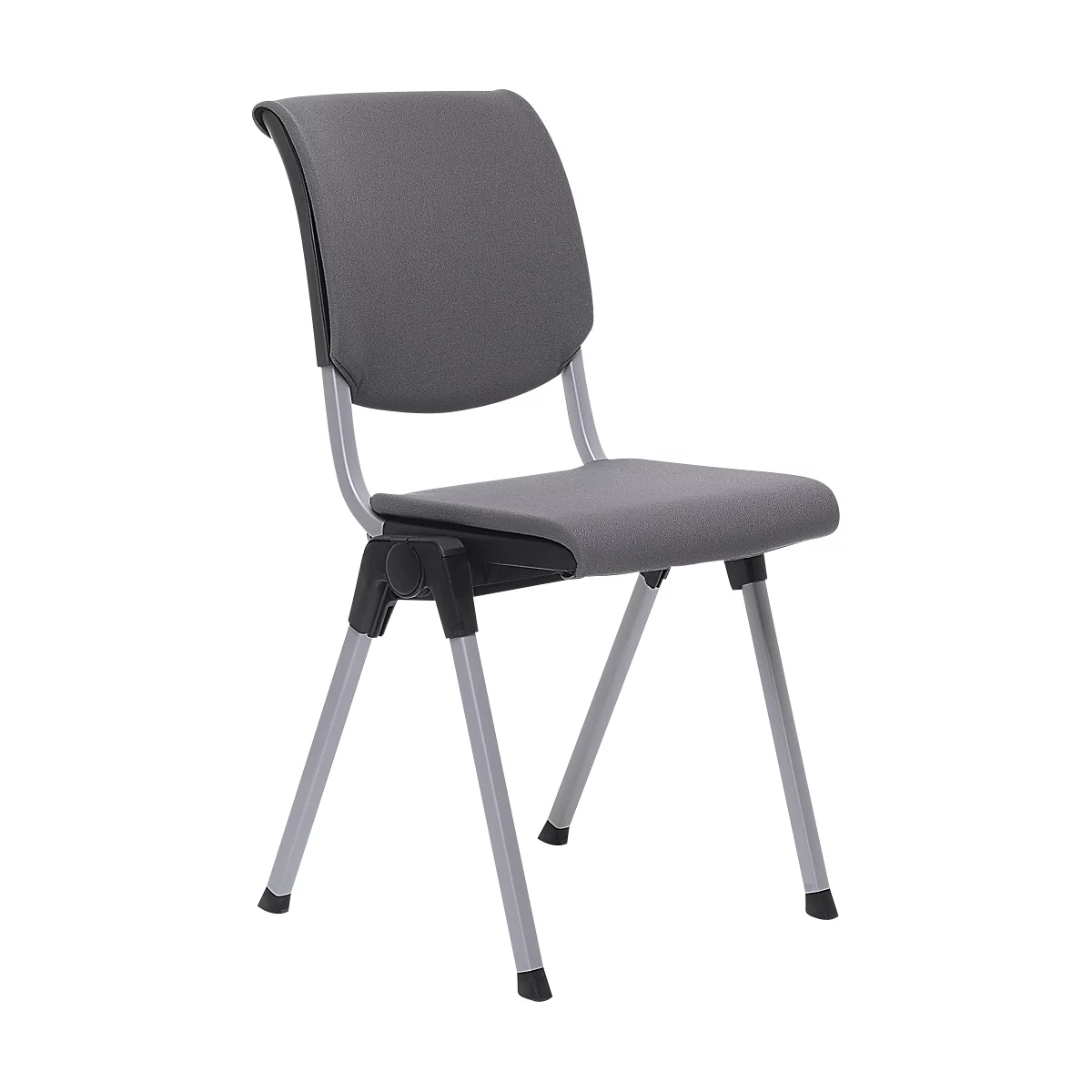 Conventio avec assise rembourrée, gris et armature, alu HAG