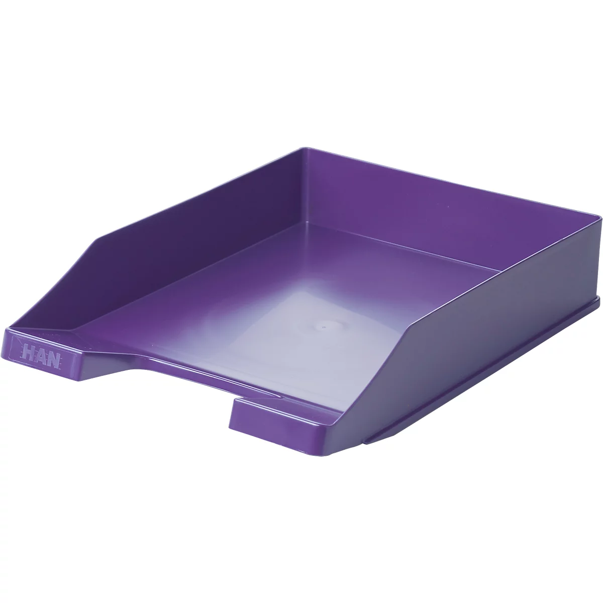 Corbeille à courrier HAN Klassik, pour format A4/C4, avec champ d'inscription, empilable, L 255 x P 348 x H 65 mm, plastique, violet, 10 pièces 