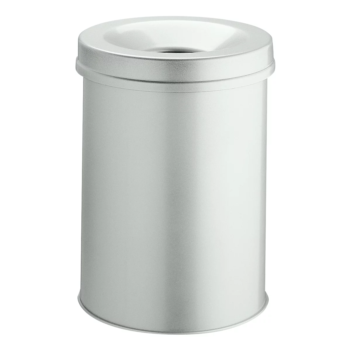 Corbeille à papier SAFE auto-extinguible, 30 litres, Ø 315 x H 495 mm, gris