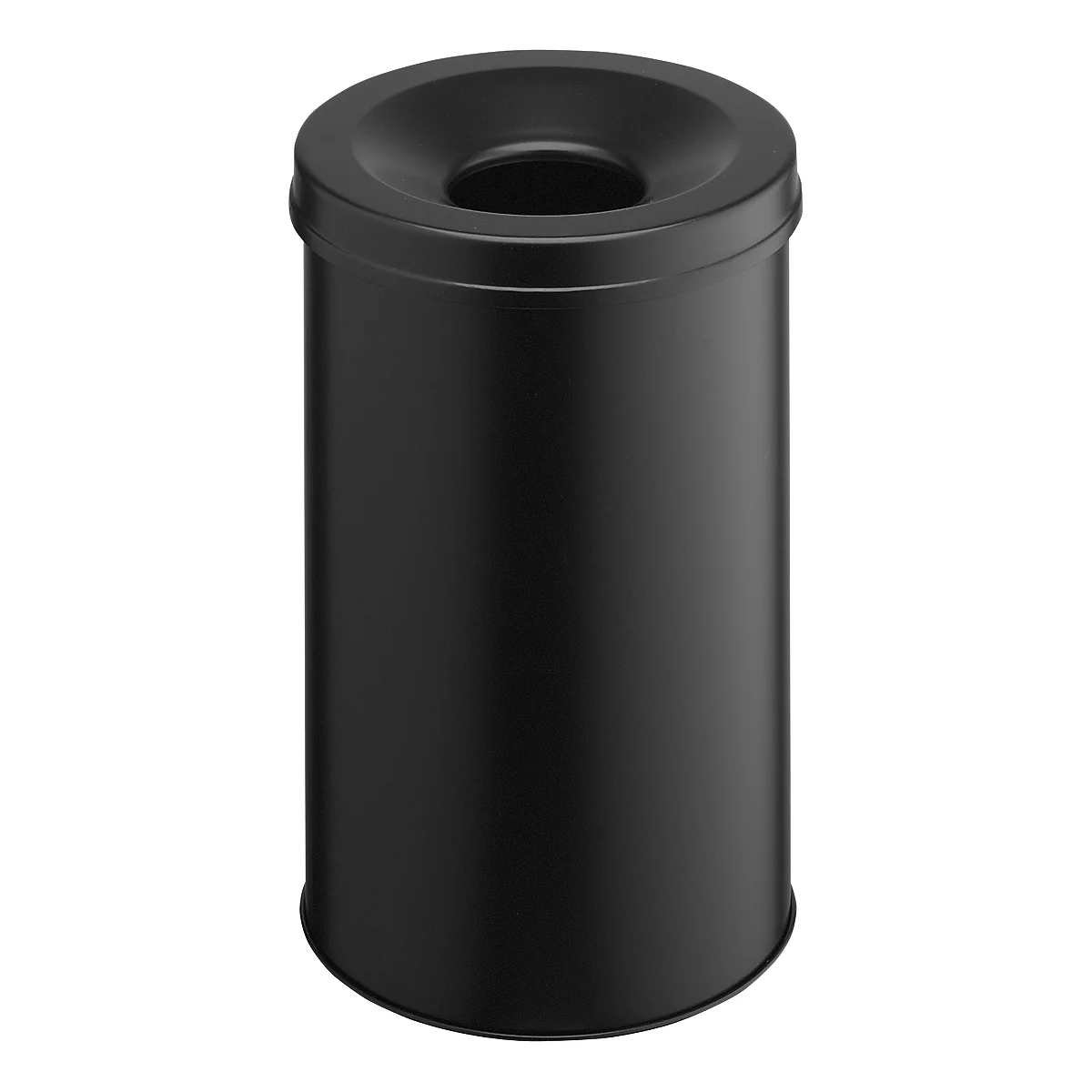 Corbeille à papier SAFE auto-extinguible, 30 litres, Ø 315 x H 495 mm, noir