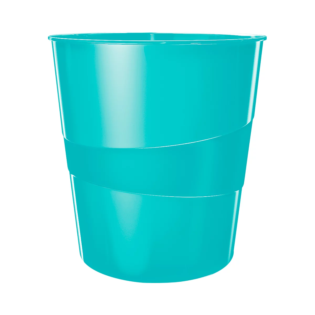Corbeille à papier WOW LEITZ®, 15 L, bleu pétrole