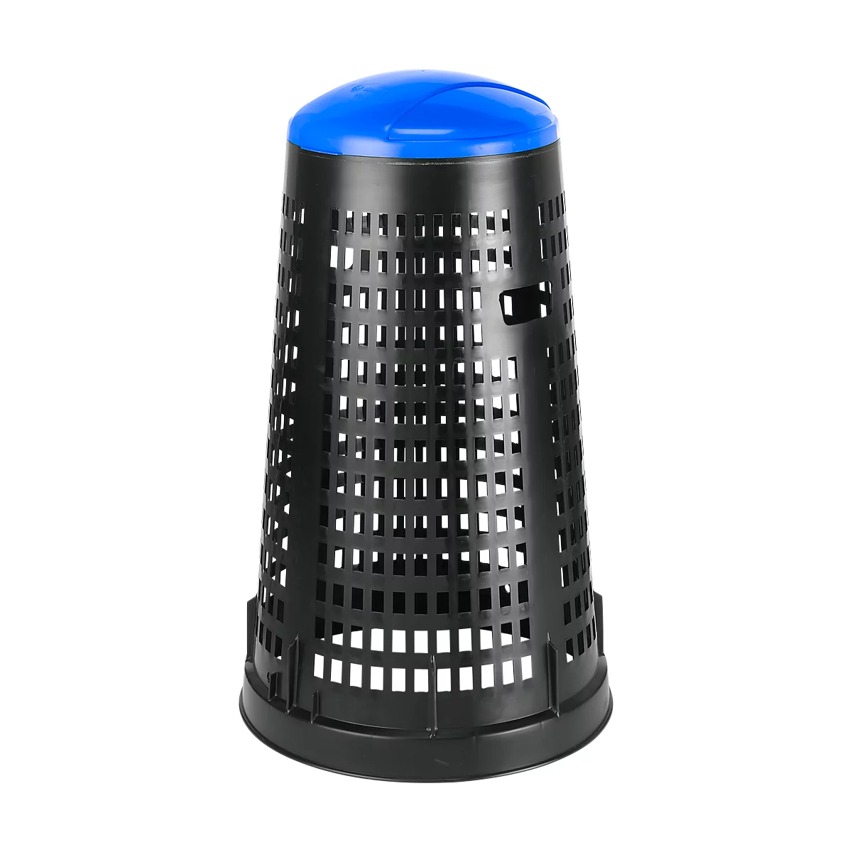 Corbeille de support en polypropylène, noir/bleu