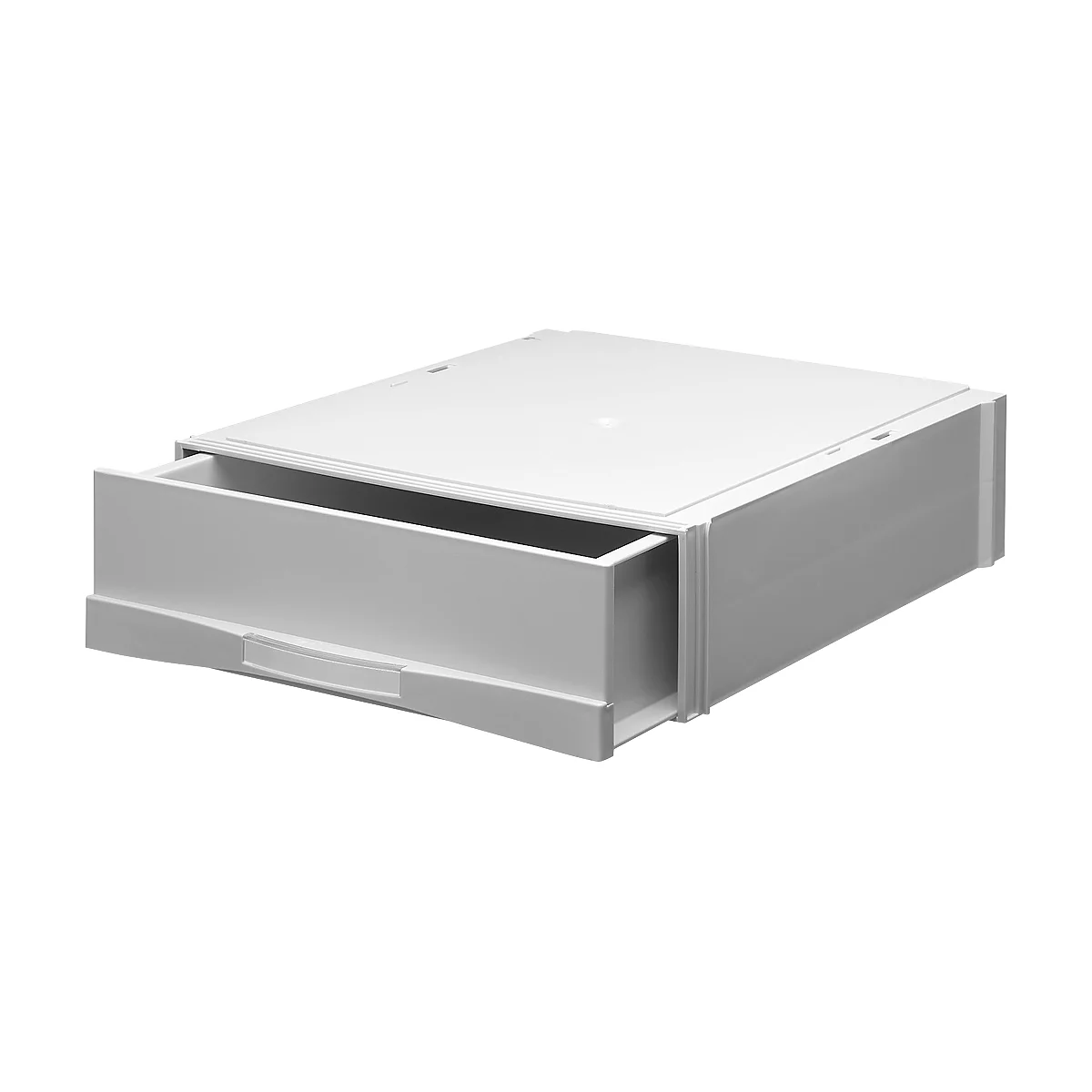 Corbeille porte-produit PAS-Plus 80 ATLANTA, format C4, polystyrène, 1 tiroir fermé