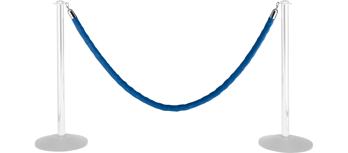 Cordón de terciopelo, 2 m, azul