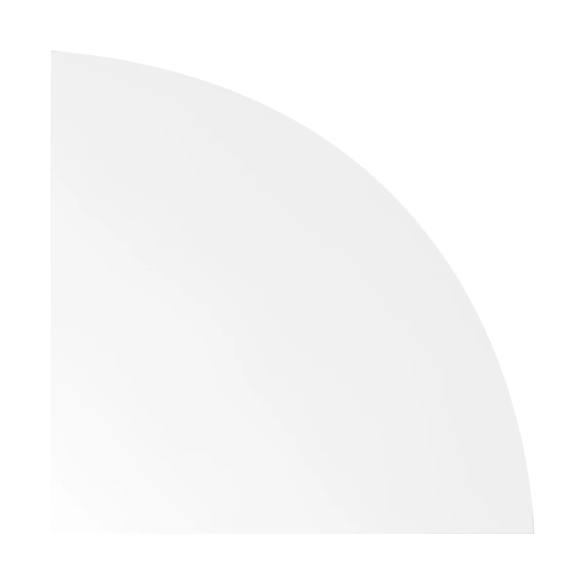 Cornière d'angle Breno, plateau de liaison pour bureaux Breno, L 800 x l 800 mm, blanc