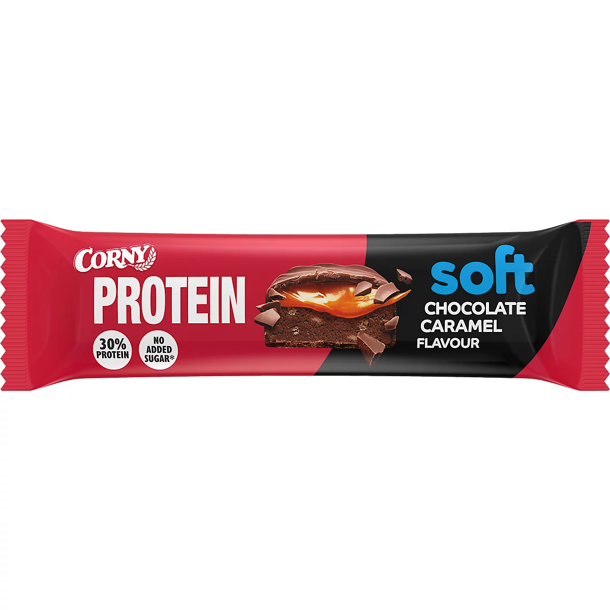 Corny Mueslireep Eiwit Zacht Chocolade-Karamel, 12 repen 45g per stuk