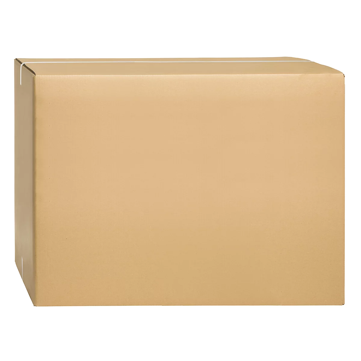 A rectangular cardboard box on a white background.