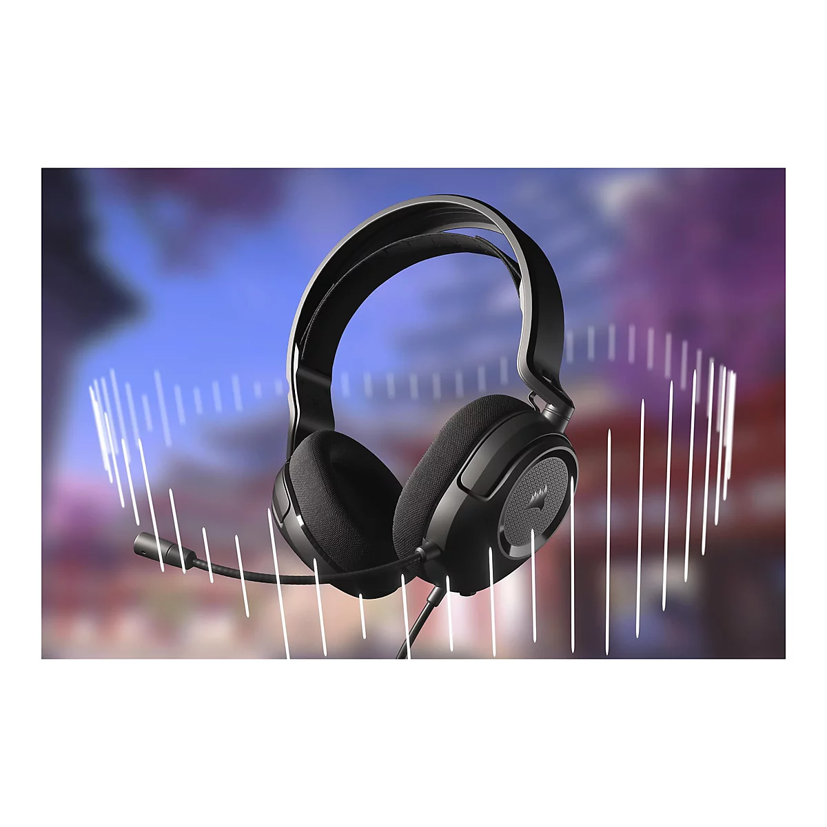 CORSAIR Gaming HS35 SURROUND v2 - Headset - ohrumschließend - kabelgebunden - 3,5 mm Stecker