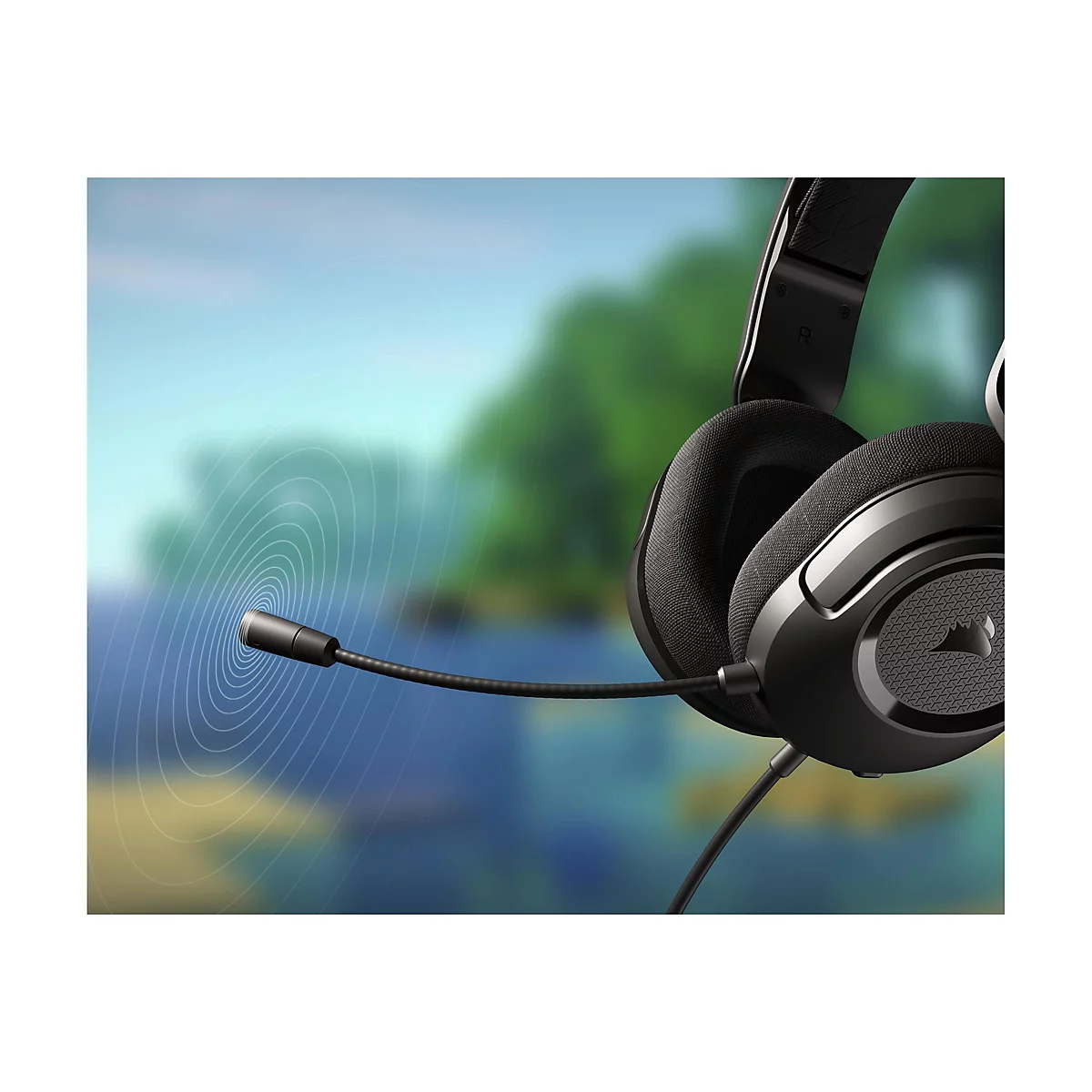 CORSAIR Gaming HS35 SURROUND v2 - Headset - ohrumschließend - kabelgebunden - 3,5 mm Stecker