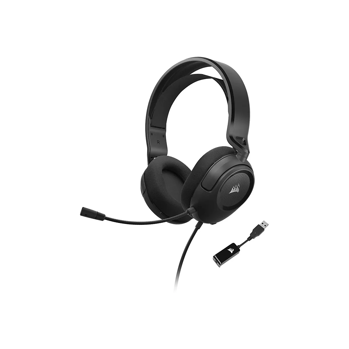CORSAIR Gaming HS35 SURROUND v2 - Headset - ohrumschließend - kabelgebunden - 3,5 mm Stecker