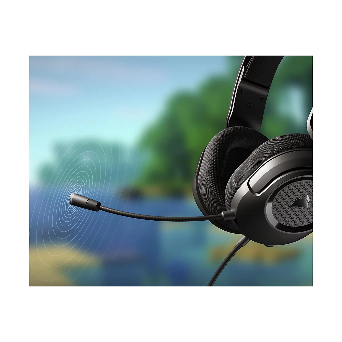 CORSAIR Gaming HS35 v2 - Headset - ohrumschließend - kabelgebunden - 3,5 mm Stecker - Kohle