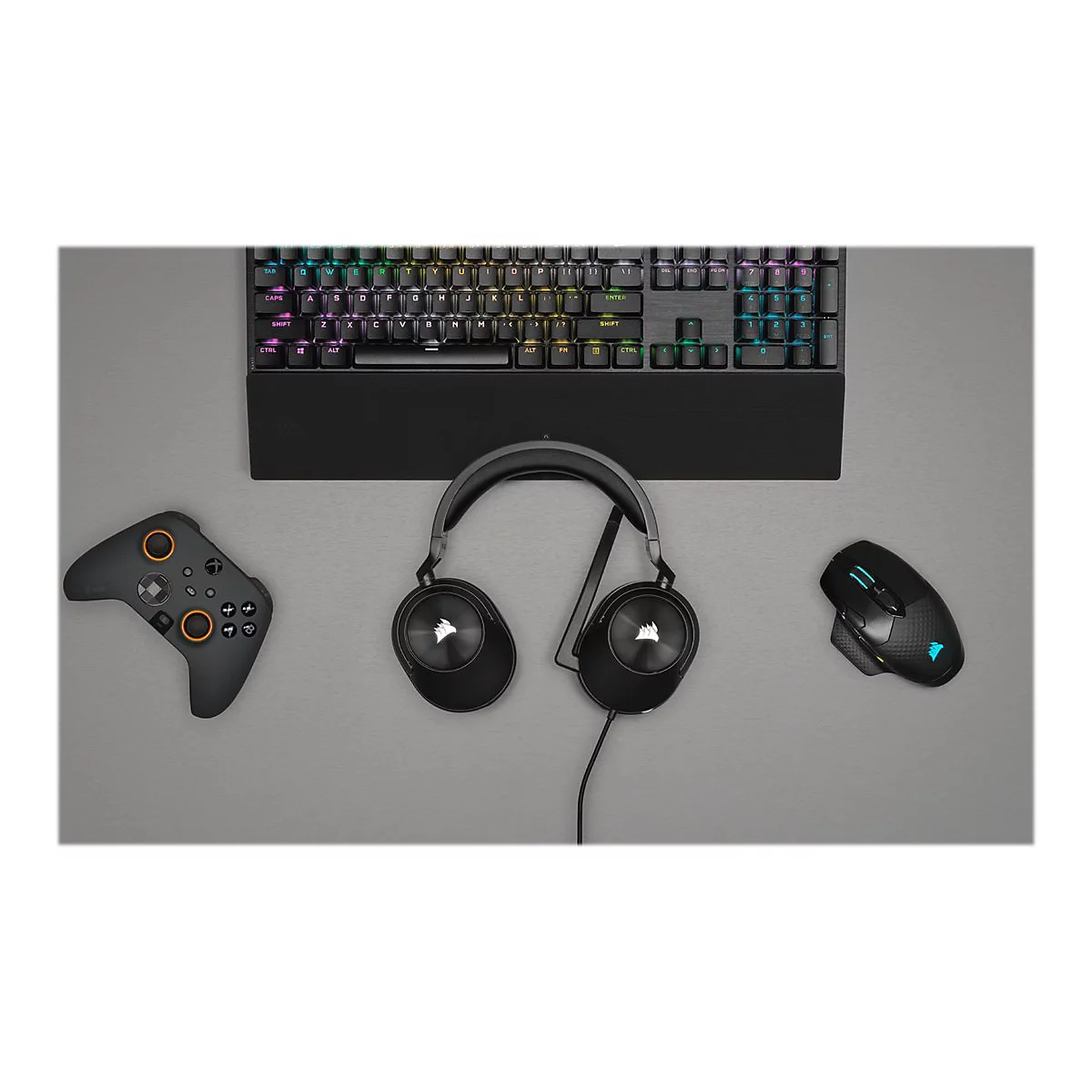 CORSAIR Gaming HS55 STEREO - Headset - ohrumschließend - kabelgebunden - 3,5 mm Stecker - Kohle