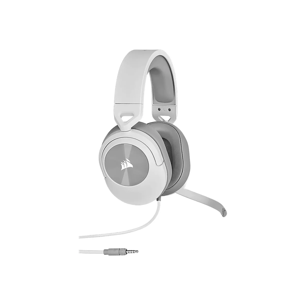 CORSAIR Gaming HS55 STEREO - Headset - ohrumschließend - kabelgebunden - 3,5 mm Stecker - weiß