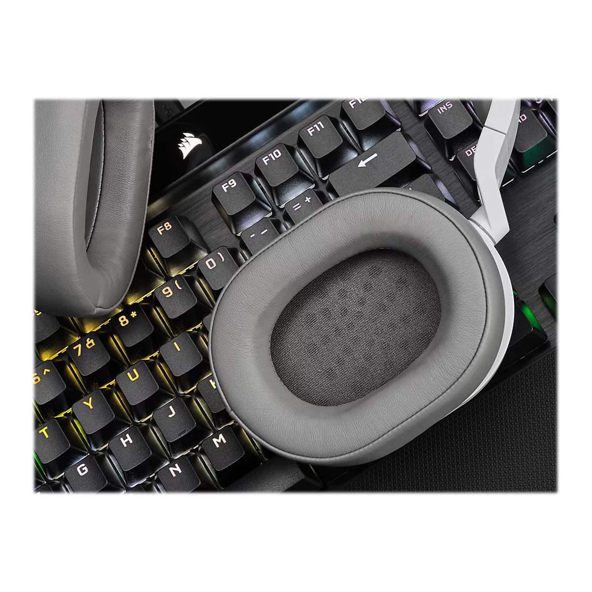 CORSAIR Gaming HS55 STEREO - Headset - ohrumschließend - kabelgebunden - 3,5 mm Stecker - weiß