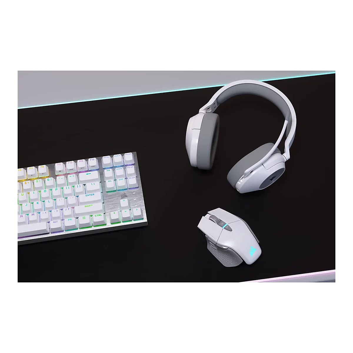 CORSAIR Gaming HS55 WIRELESS - Headset - ohrumschließend - 2,4 GHz - kabellos - weiß