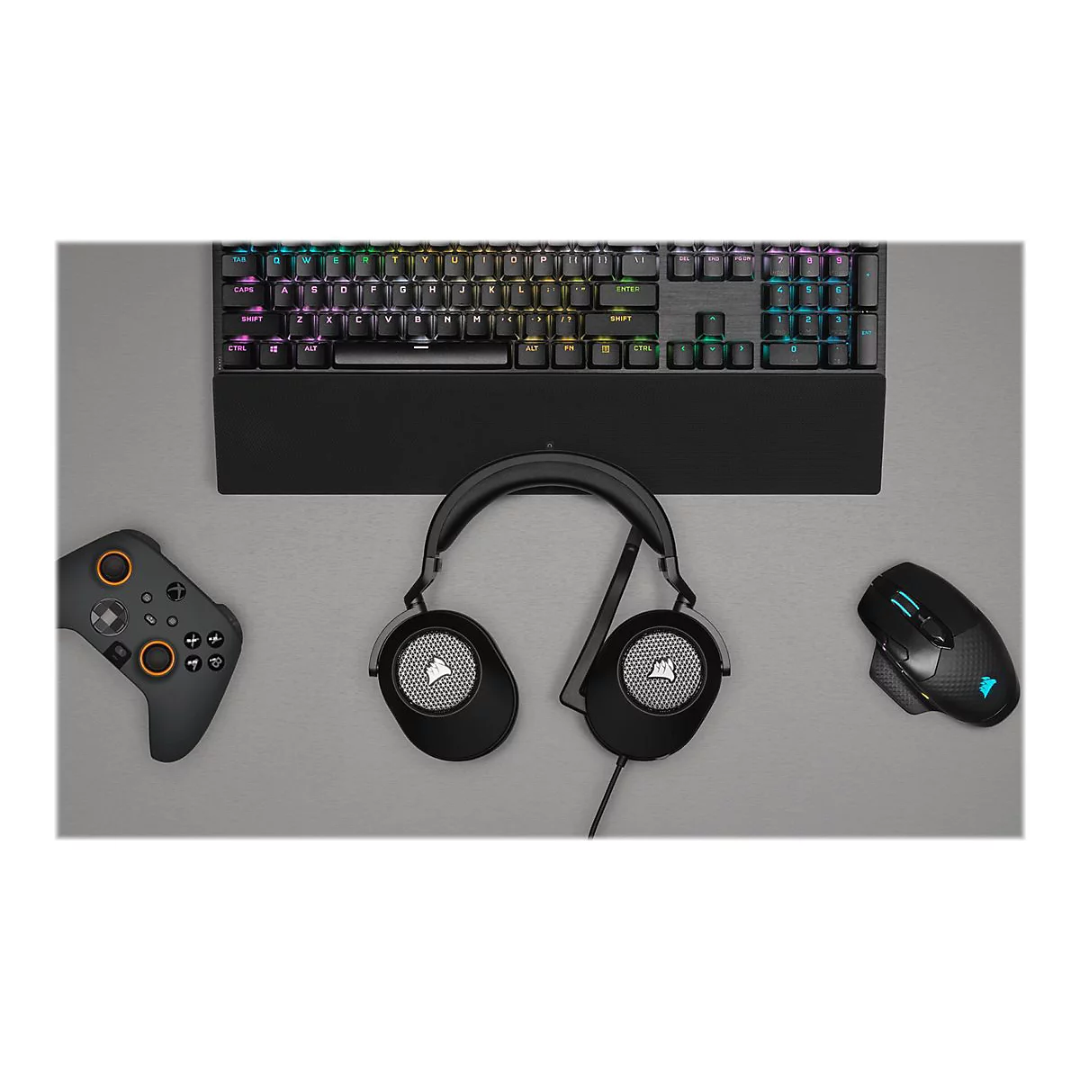 CORSAIR Gaming HS65 SURROUND - Headset - ohrumschließend - kabelgebunden - 3,5 mm Stecker - Kohle