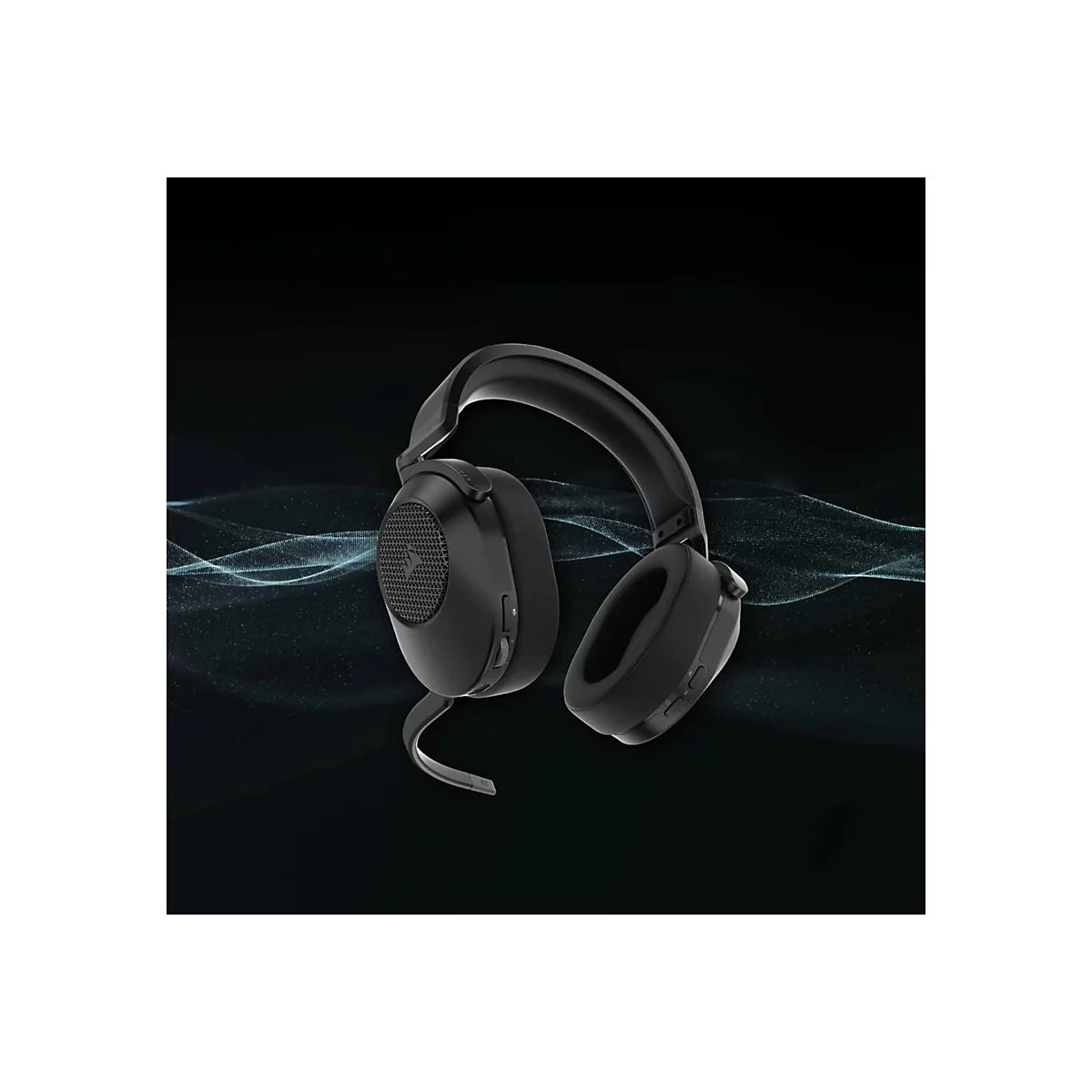 CORSAIR Gaming HS65 WIRELESS - Headset - ohrumschließend - Bluetooth / 2,4 GHz Funkfrequenz - kabellos - Kohle
