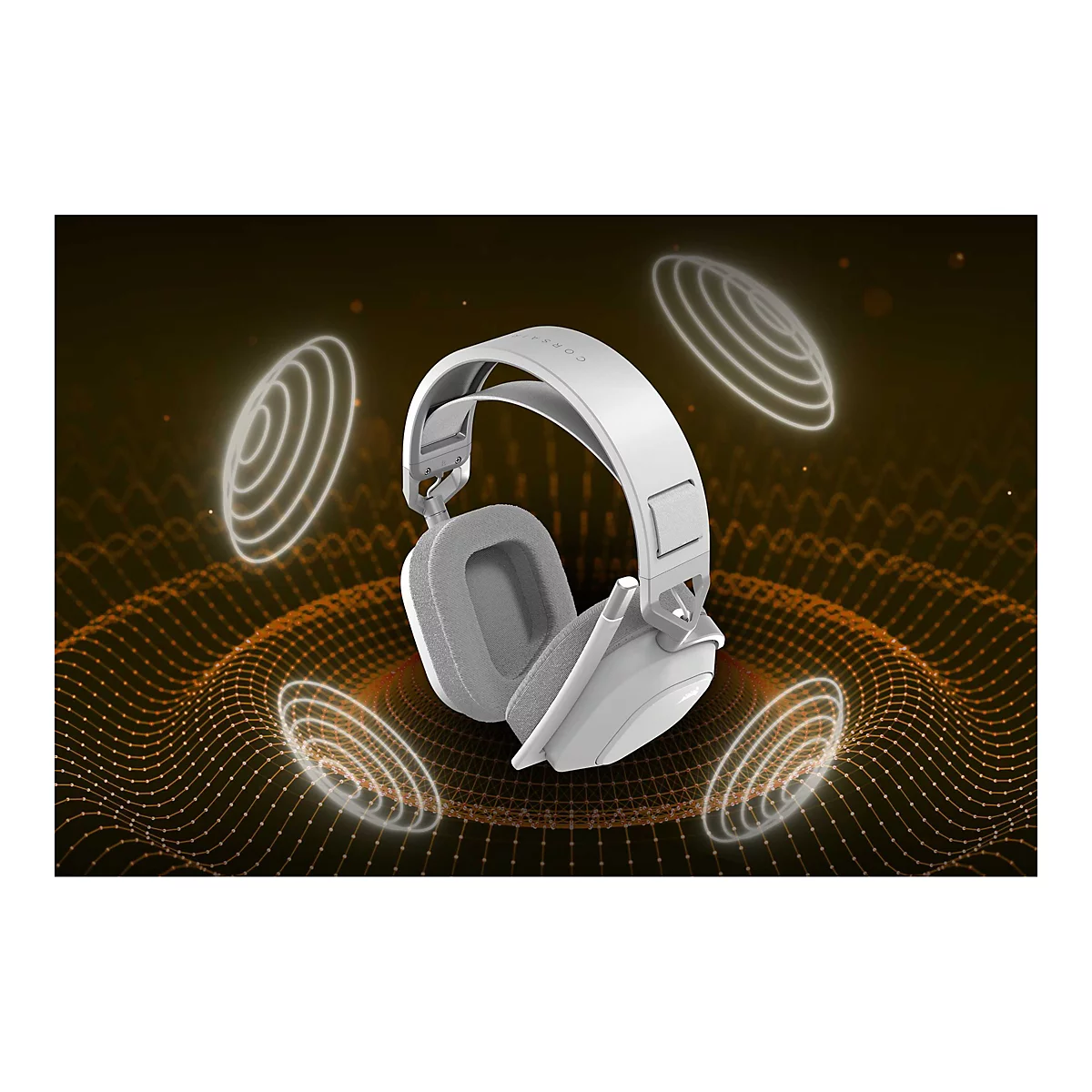 CORSAIR Gaming HS80 MAX WIRELESS - Headset - ohrumschließend - 2,4 GHz - kabellos - USB