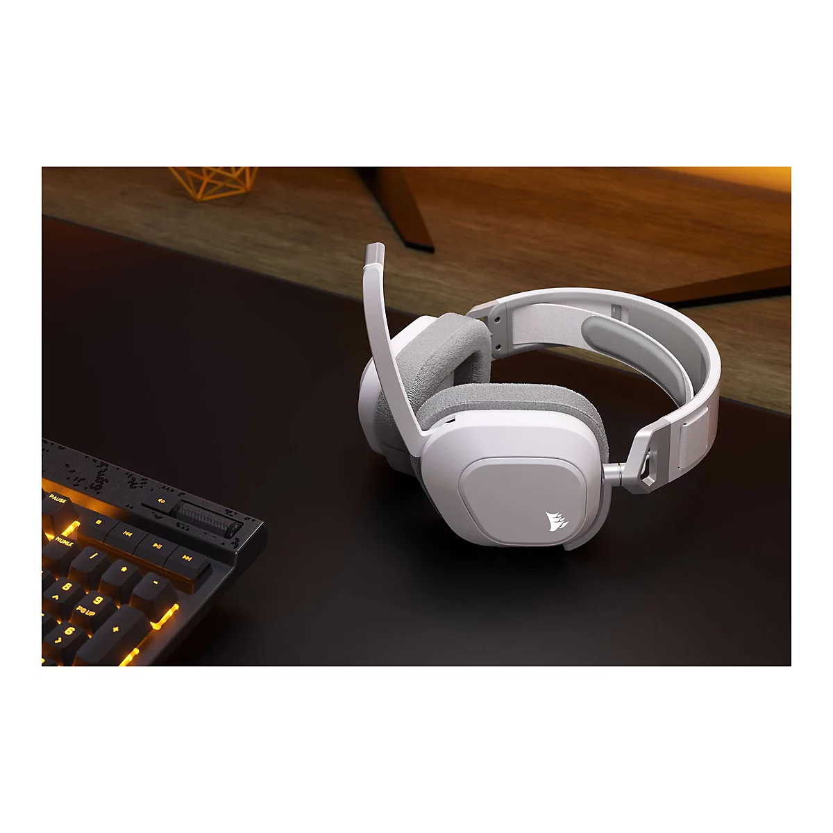 CORSAIR Gaming HS80 MAX WIRELESS - Headset - ohrumschließend - 2,4 GHz - kabellos - USB