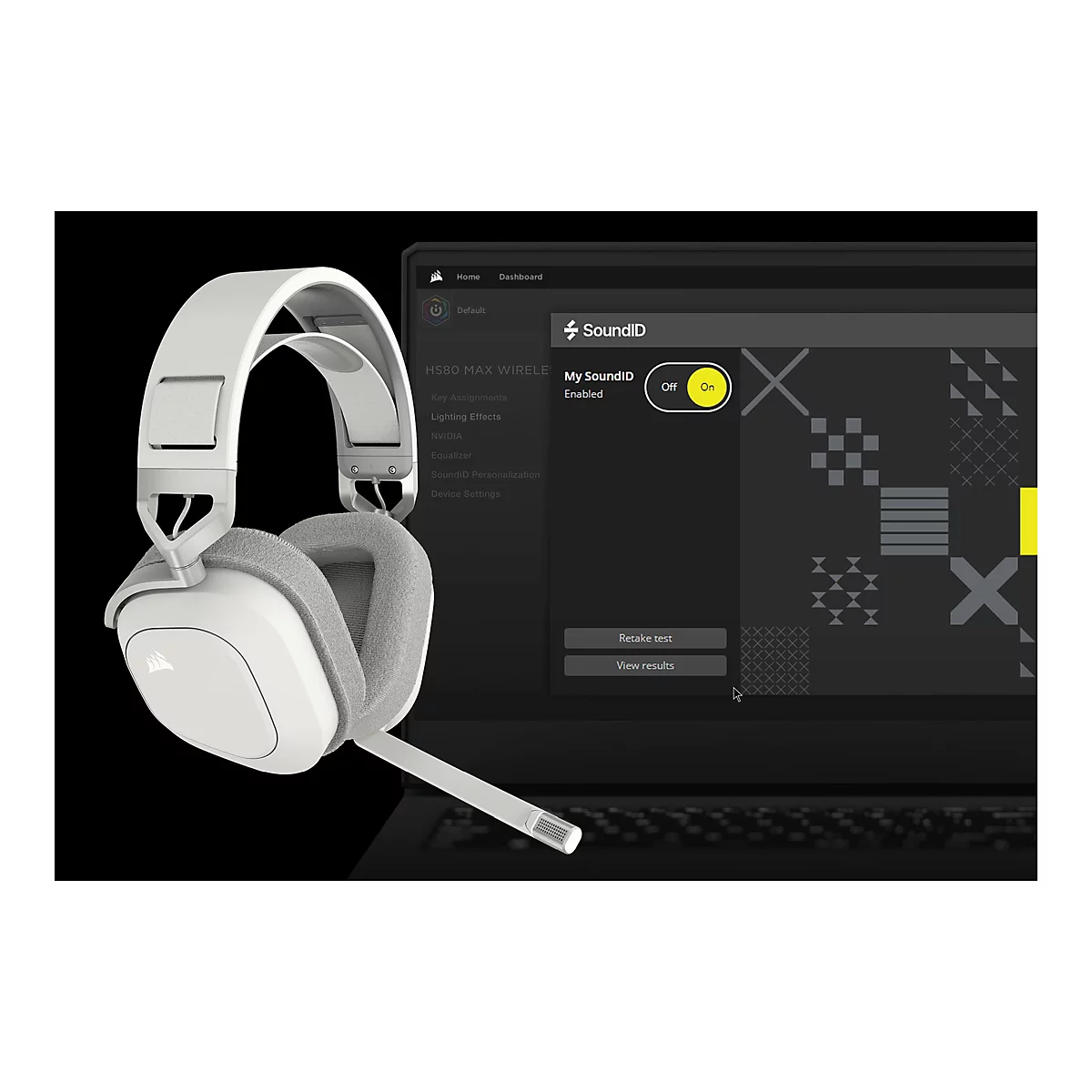 CORSAIR Gaming HS80 MAX WIRELESS - Headset - ohrumschließend - 2,4 GHz - kabellos - USB