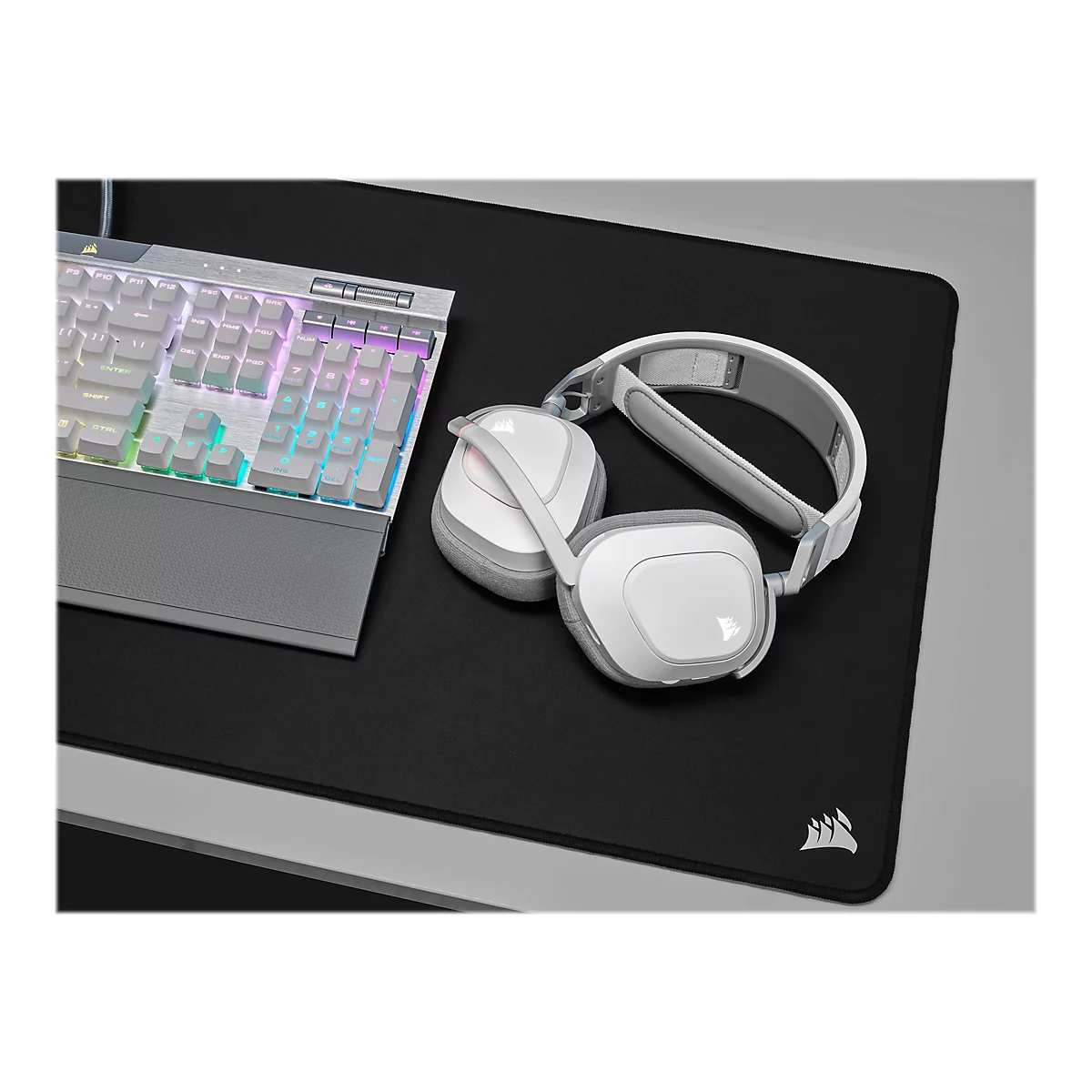 CORSAIR Gaming HS80 RGB - Headset - ohrumschließend - 2,4 GHz - kabellos - USB