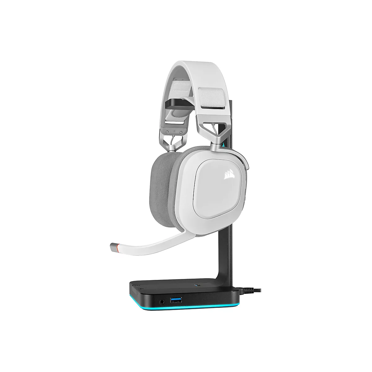 CORSAIR Gaming HS80 RGB - Headset - ohrumschließend - 2,4 GHz - kabellos - USB