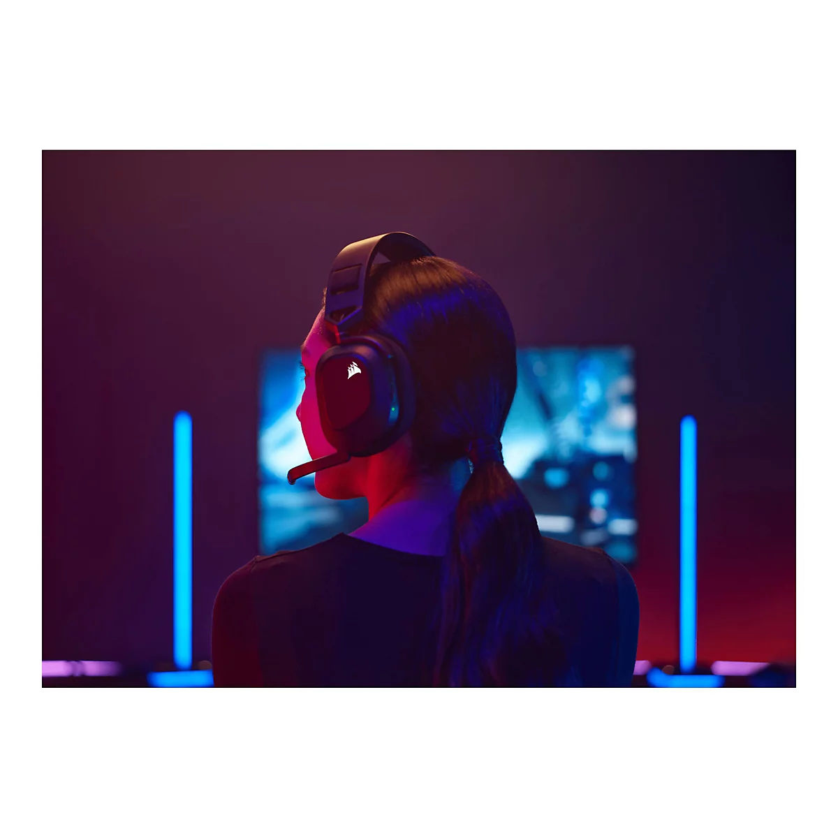 CORSAIR Gaming HS80 RGB - Headset - ohrumschließend - kabelgebunden - USB - Kohle