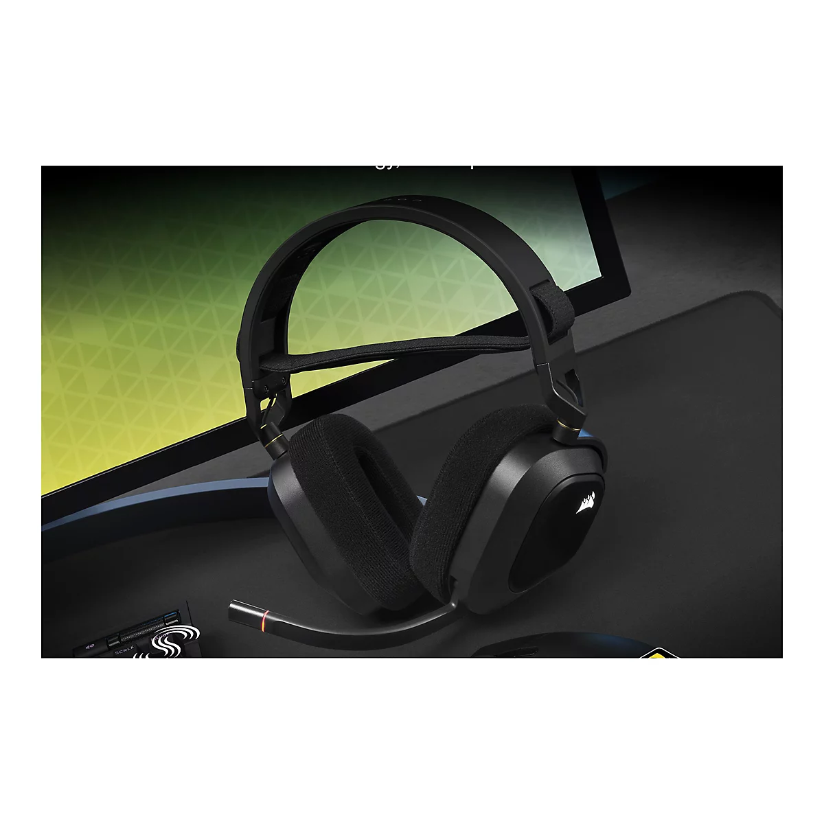 CORSAIR Gaming HS80 RGB - Headset - ohrumschließend - kabelgebunden - USB - Kohle