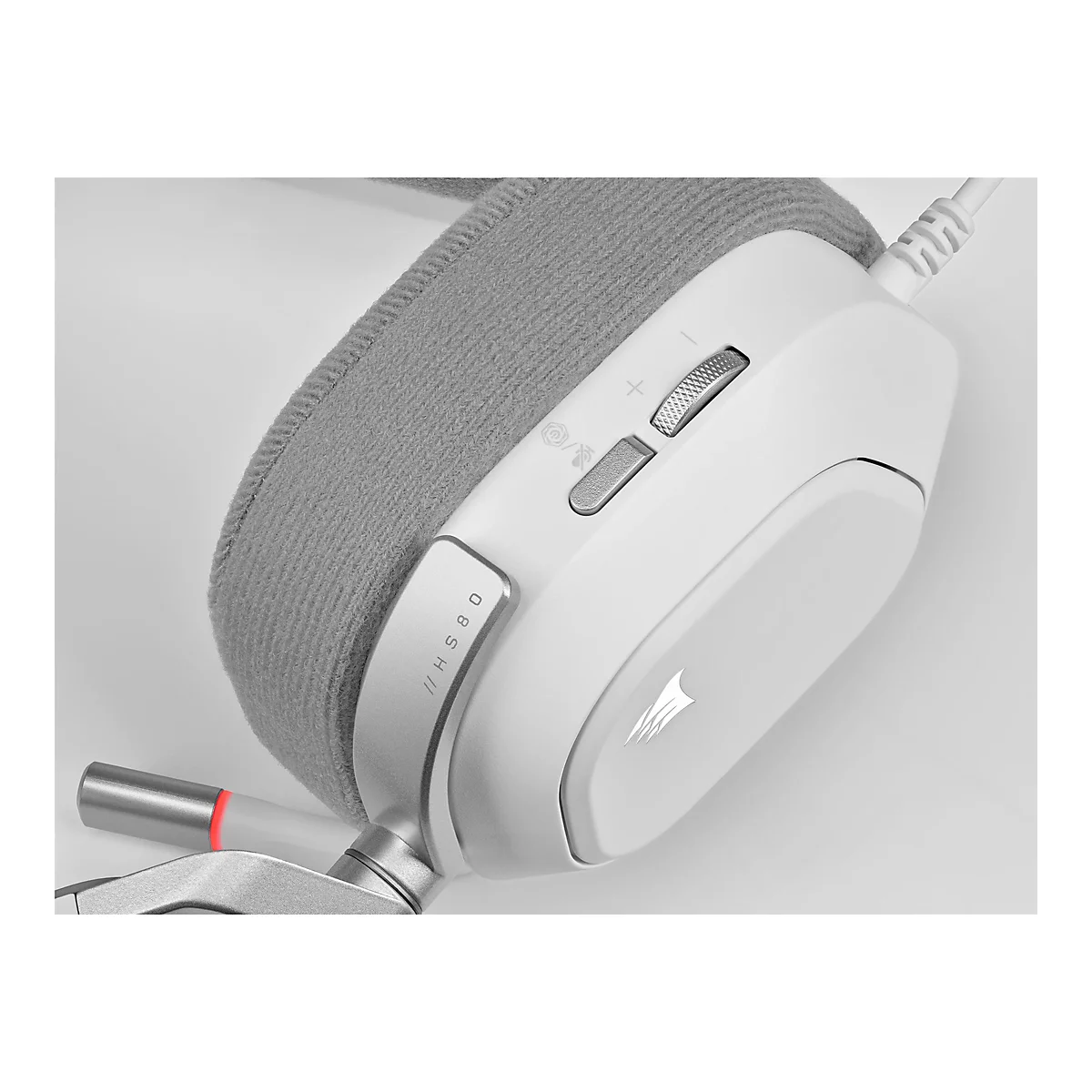 CORSAIR Gaming HS80 RGB - Headset - ohrumschließend - kabelgebunden - USB - weiß