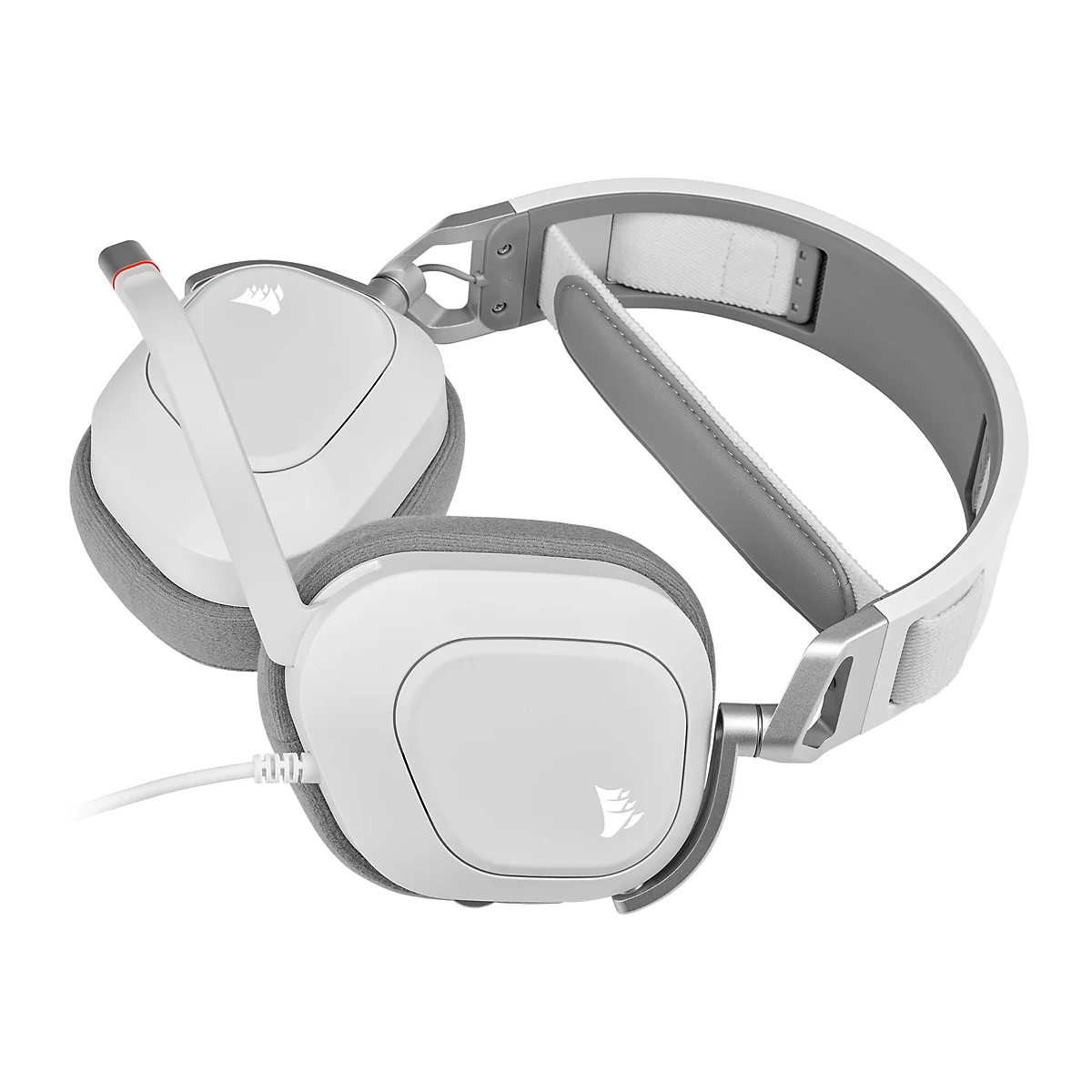 CORSAIR Gaming HS80 RGB - Headset - ohrumschließend - kabelgebunden - USB - weiß