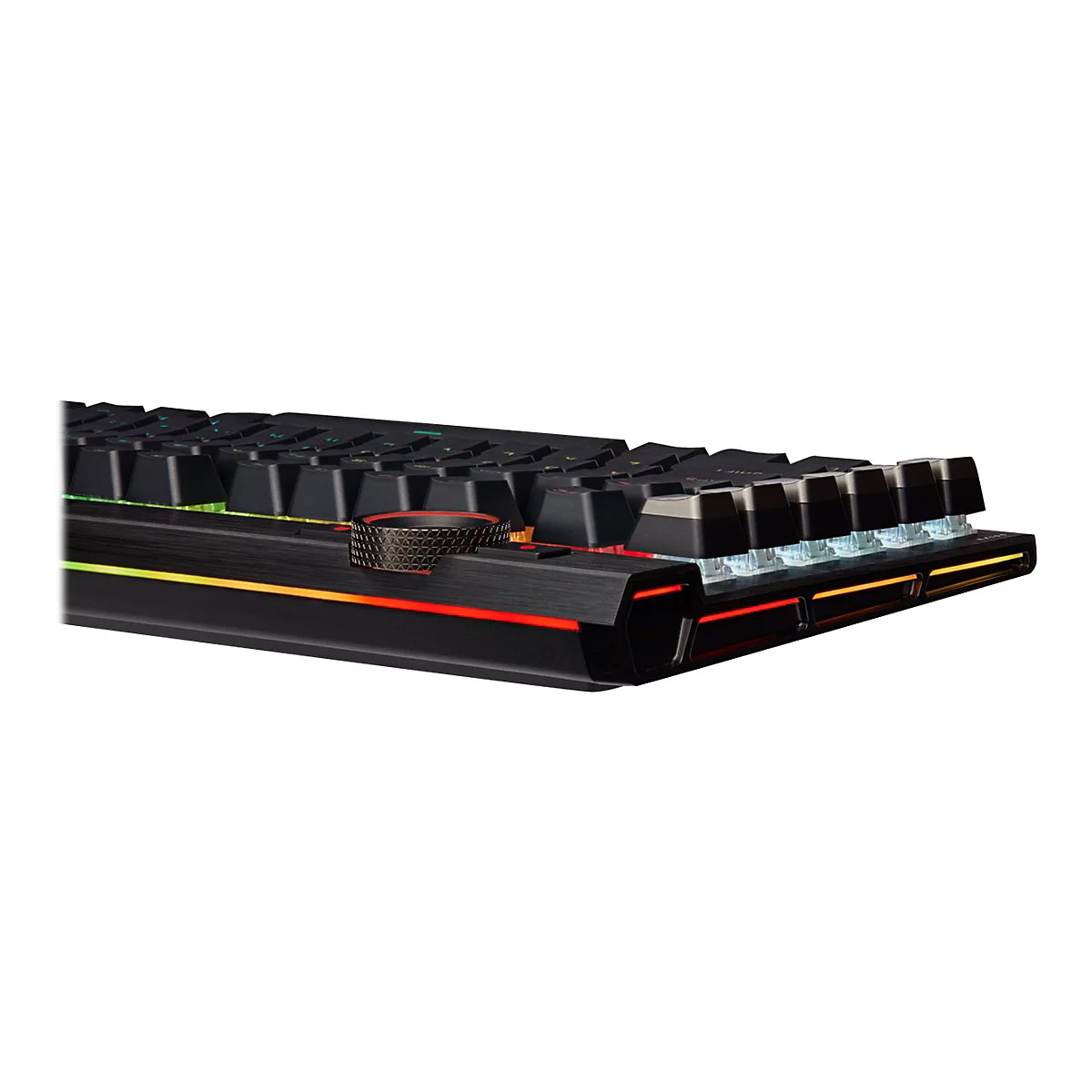 CORSAIR Gaming K100 RGB - Tastatur - Hintergrundbeleuchtung - USB - Deutsch - Tastenschalter: CORSAIR OPX RGB