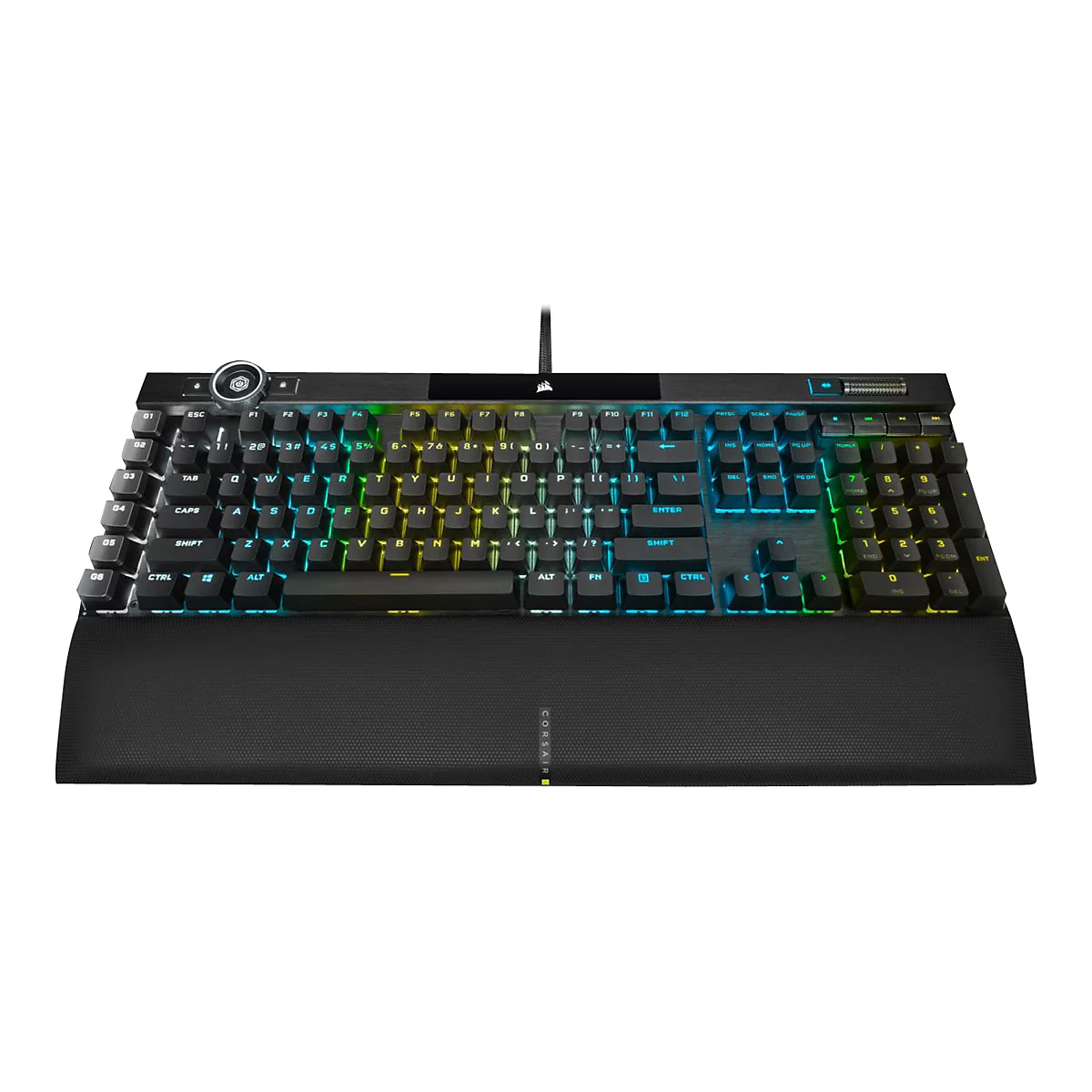 CORSAIR Gaming K100 RGB - Tastatur - Hintergrundbeleuchtung - USB - Deutsch - Tastenschalter: CORSAIR OPX RGB