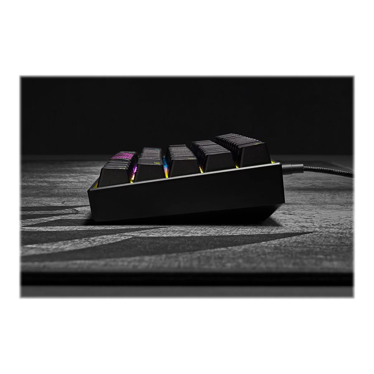CORSAIR Gaming K65 RGB MINI 60% - Tastatur - Hintergrundbeleuchtung - USB - Deutsch - Tastenschalter: CHERRY MX Speed