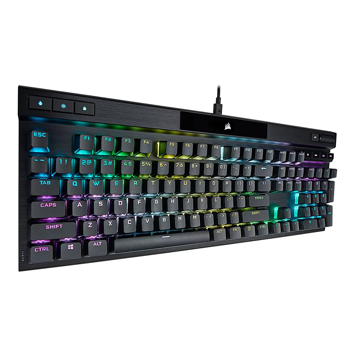 CORSAIR Gaming K70 RGB PRO - Tastatur - Hintergrundbeleuchtung - USB - Deutsch - Tastenschalter: CHERRY MX Red