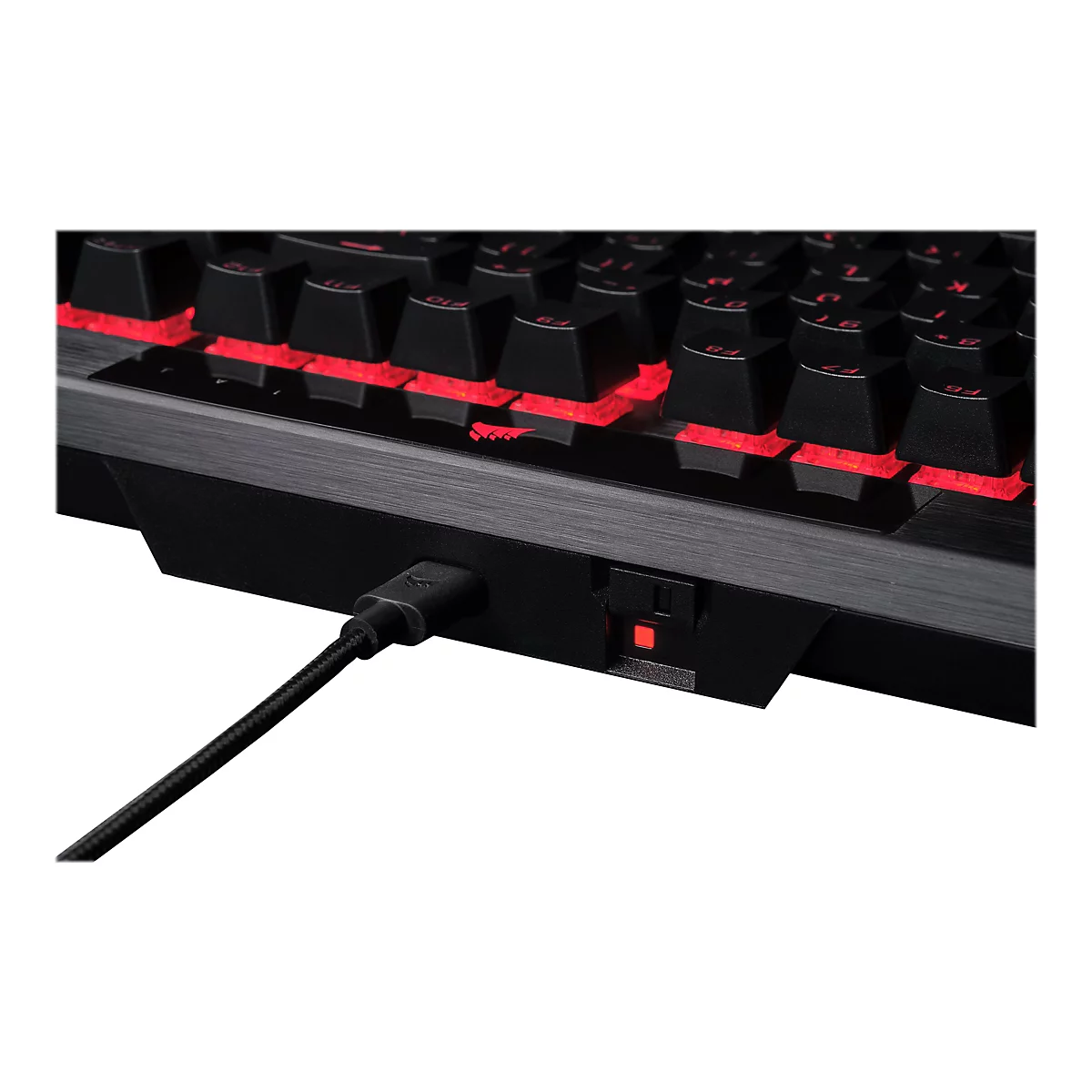 CORSAIR Gaming K70 RGB PRO - Tastatur - Hintergrundbeleuchtung - USB - Deutsch - Tastenschalter: CHERRY MX Red