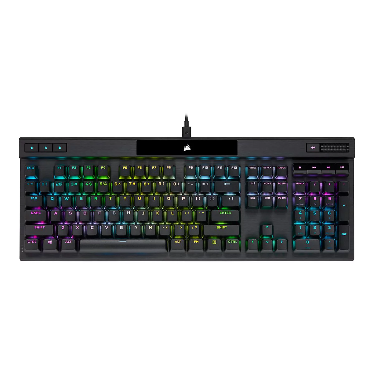 CORSAIR Gaming K70 RGB PRO - Tastatur - Hintergrundbeleuchtung - USB - Deutsch - Tastenschalter: CHERRY MX Red