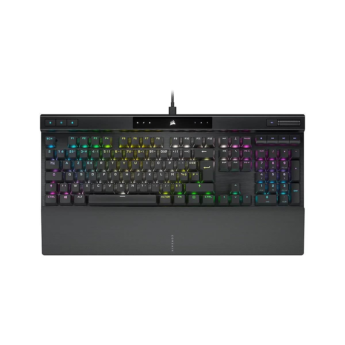 CORSAIR Gaming K70 RGB PRO - Tastatur - Hintergrundbeleuchtung - USB - Deutsch - Tastenschalter: CORSAIR OPX RGB