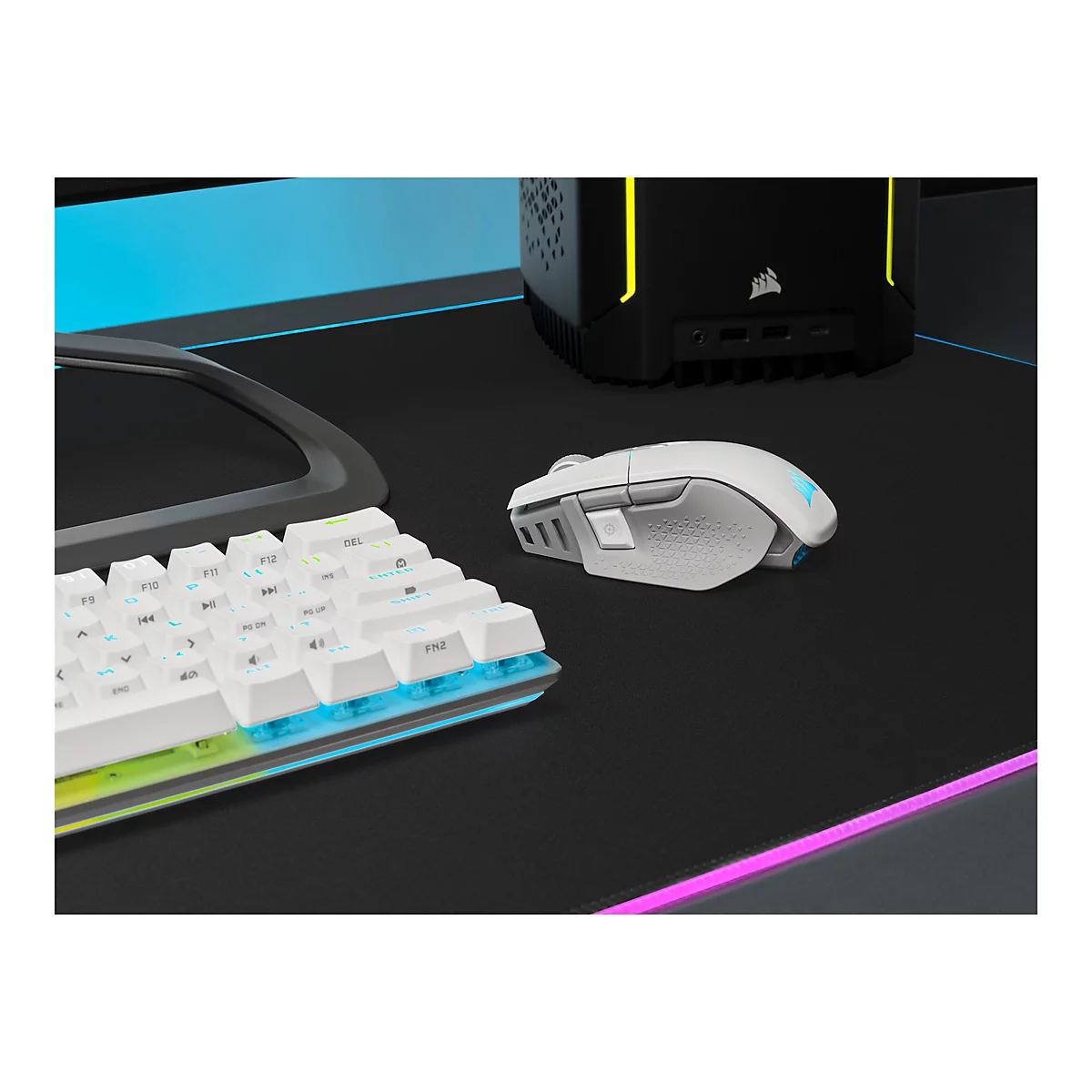 CORSAIR Gaming M65 RGB ULTRA WIRELESS - Maus - optisch - 8 Tasten - kabellos, kabelgebunden - Bluetooth, 2.4 GHz
