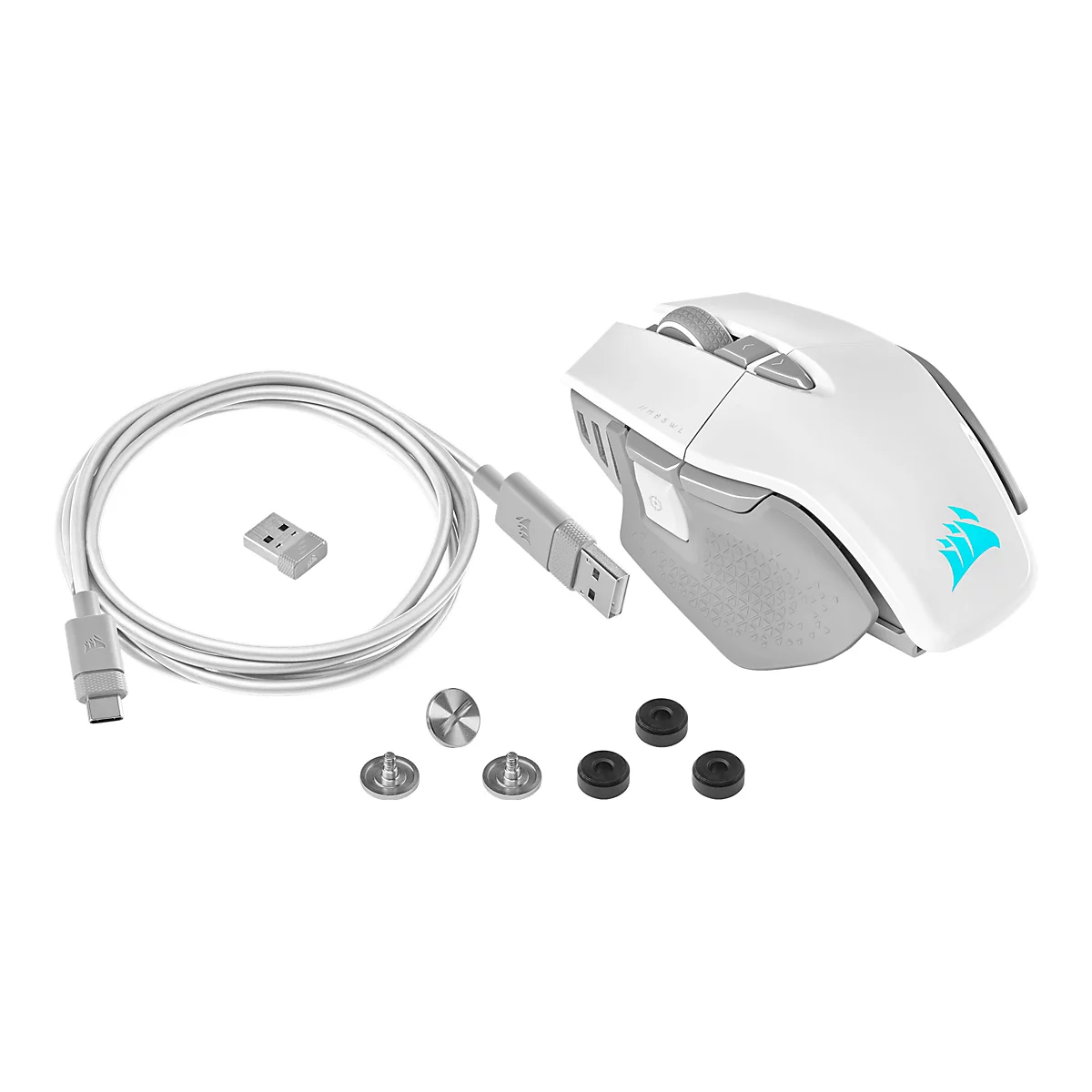 CORSAIR Gaming M65 RGB ULTRA WIRELESS - Maus - optisch - 8 Tasten - kabellos, kabelgebunden - Bluetooth, 2.4 GHz