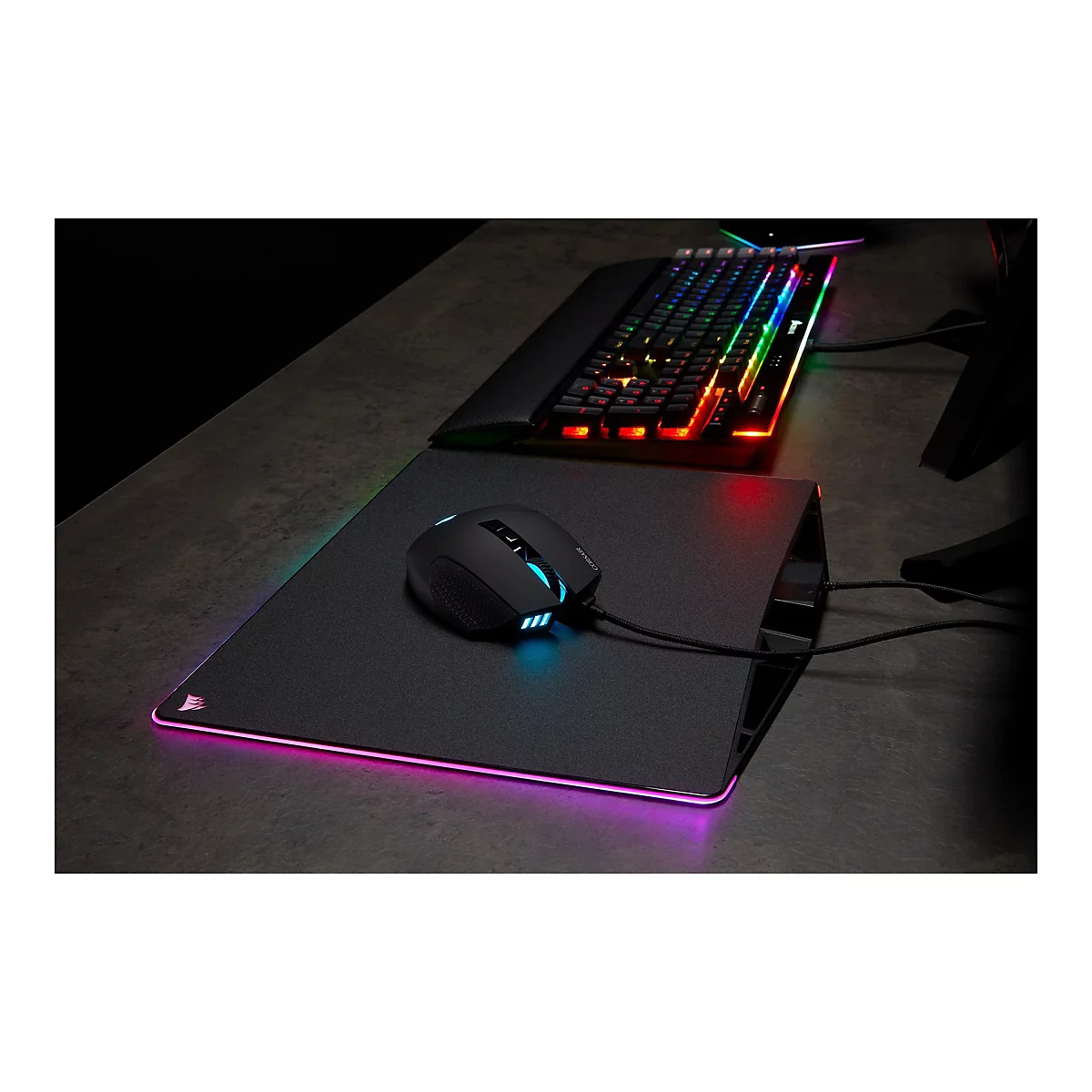 CORSAIR Scimitar Elite - Maus - RGB - optisch - 16 Tasten - kabellos, kabelgebunden