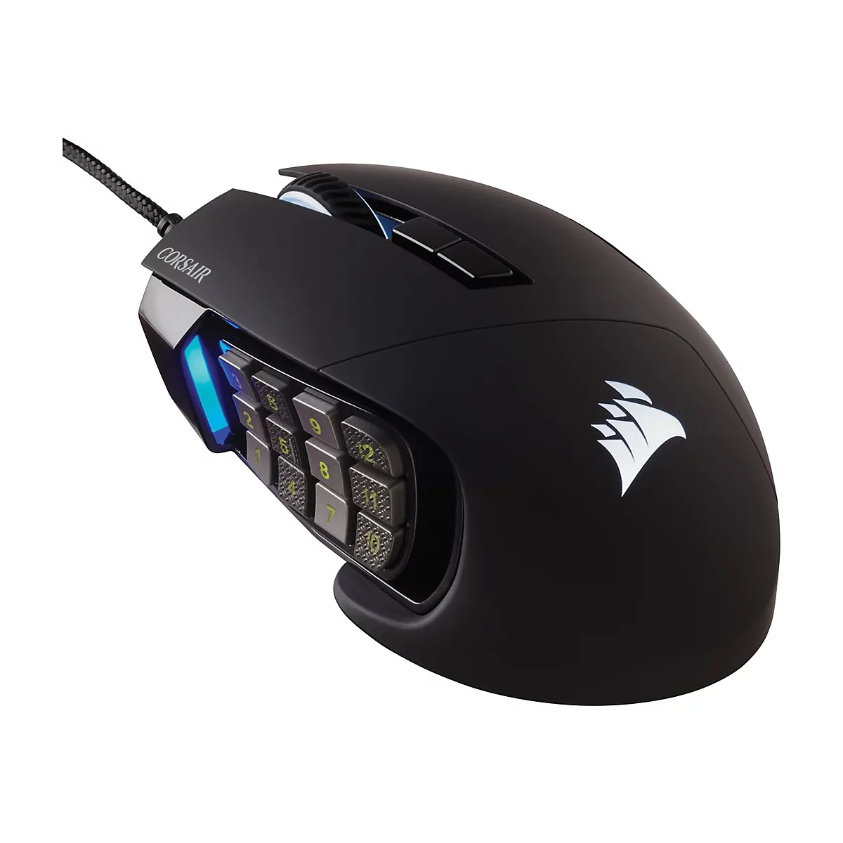 CORSAIR Scimitar Elite - Maus - RGB - optisch - 16 Tasten - kabellos, kabelgebunden