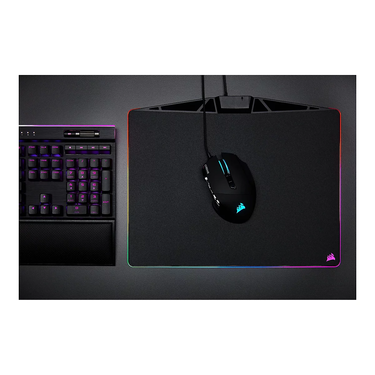 CORSAIR Scimitar Elite - Maus - RGB - optisch - 16 Tasten - kabellos, kabelgebunden