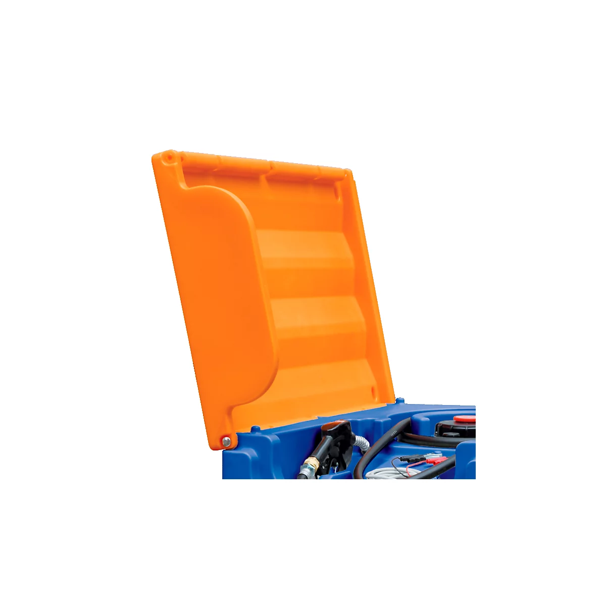 Couvercle à charnière pour station-service mobile CEMO DT-Mobil Easy 430 l/460 l/600 l/980 l &amp; DT-Mobil Easy 850/100 l, orange