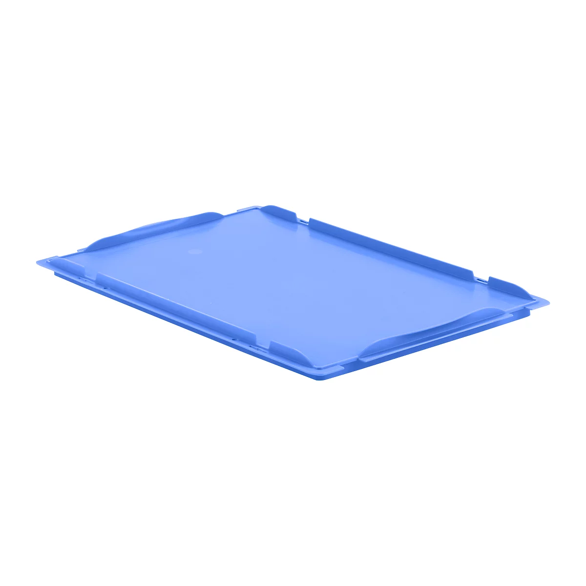 Couvercle D64 pour bacs EURO LTB/ELB, 600 x 400 mm, bleu