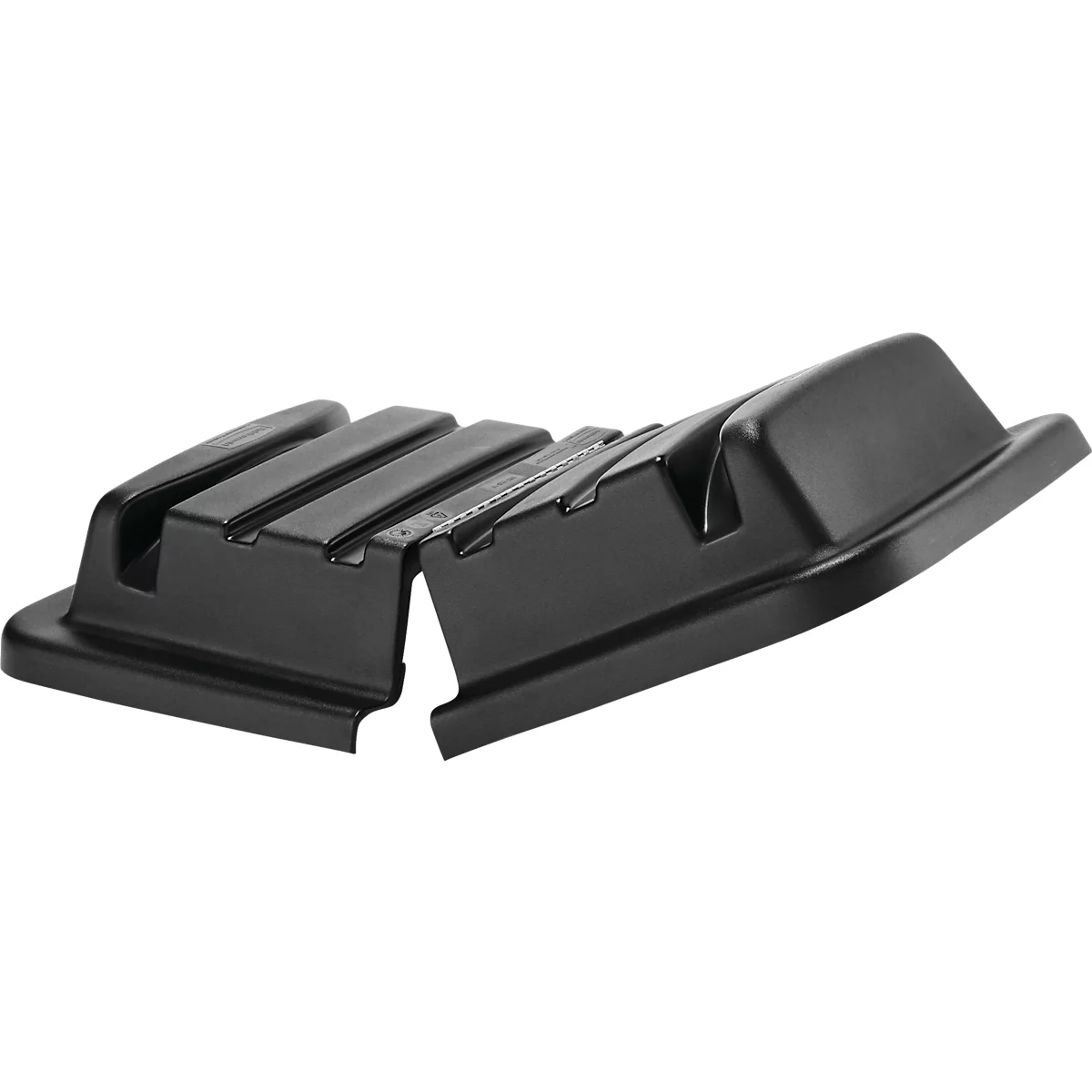 Couvercle pour bac de transport Rubbermaid Cube Truck, adapté au Cube Truck 0,2 m³, L 974 x l 654 mm, noir