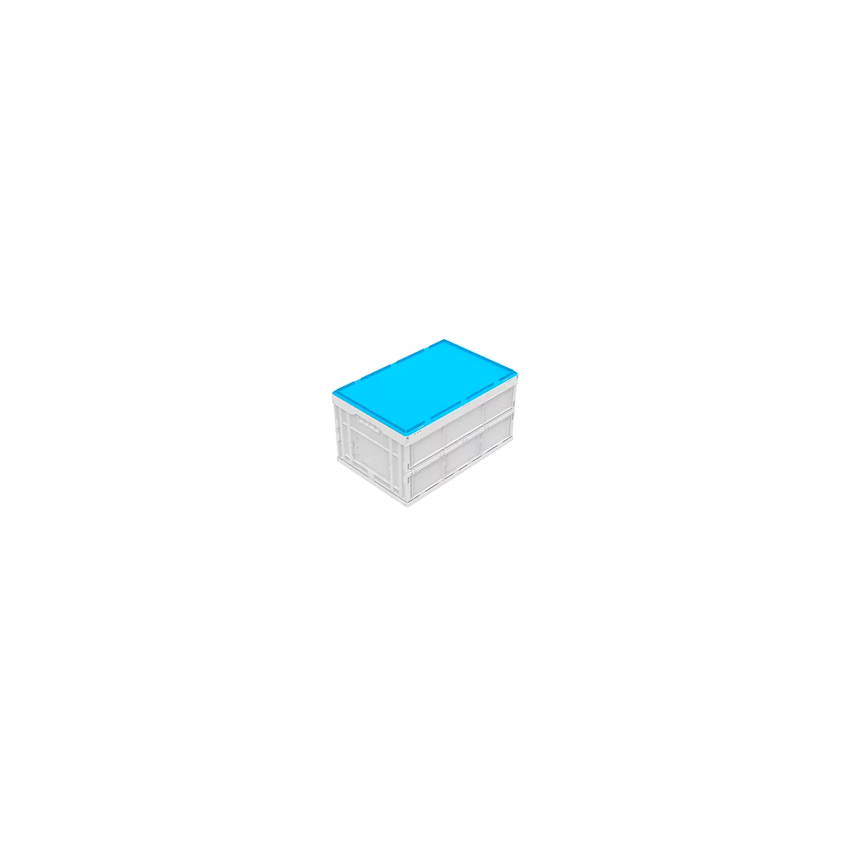 Couvercle pour bac pliable 600 x 400 mm, bleu