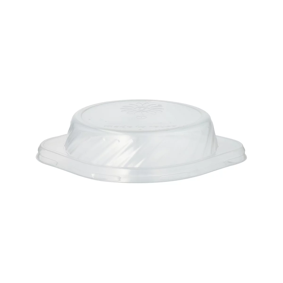 Couvercle pour barquettes à snacks &amp; bols de soupe Papstar Circulware by Havel, réutilisable, adapté au micro-ondes &amp; au lave-vaisselle, recyclable, Ø 162 x H 40 mm, PP, transparent, 12 pièces