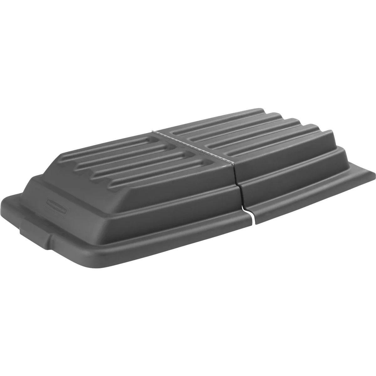 Couvercle pour benne basculante Rubbermaid Tilt Truck, 0,6 m³, avec poignées, L 1549 x l 806 x H 222 mm, noir