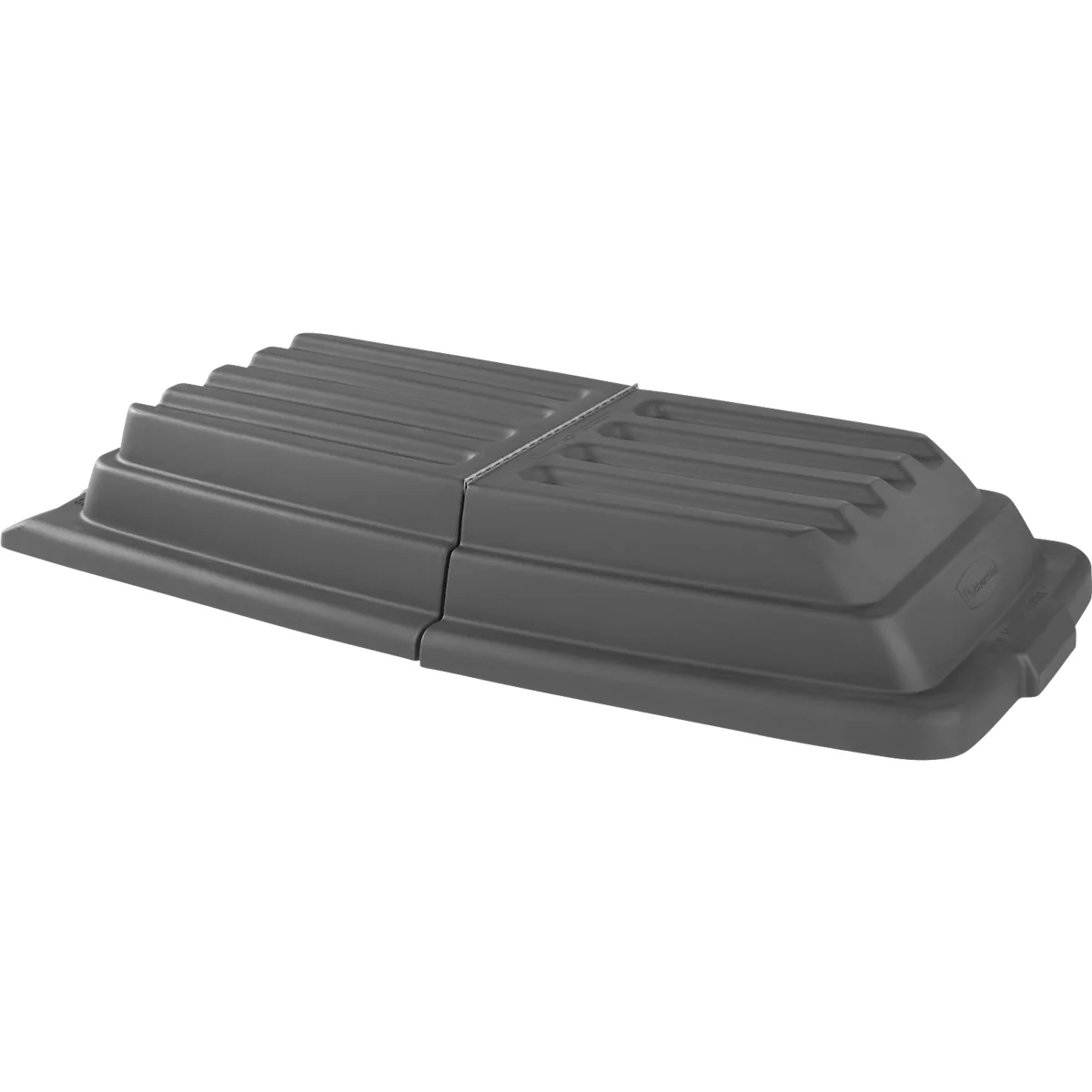 Couvercle pour benne basculante Rubbermaid Tilt Truck, 0,6 m³, avec poignées, L 1549 x l 806 x H 222 mm, noir