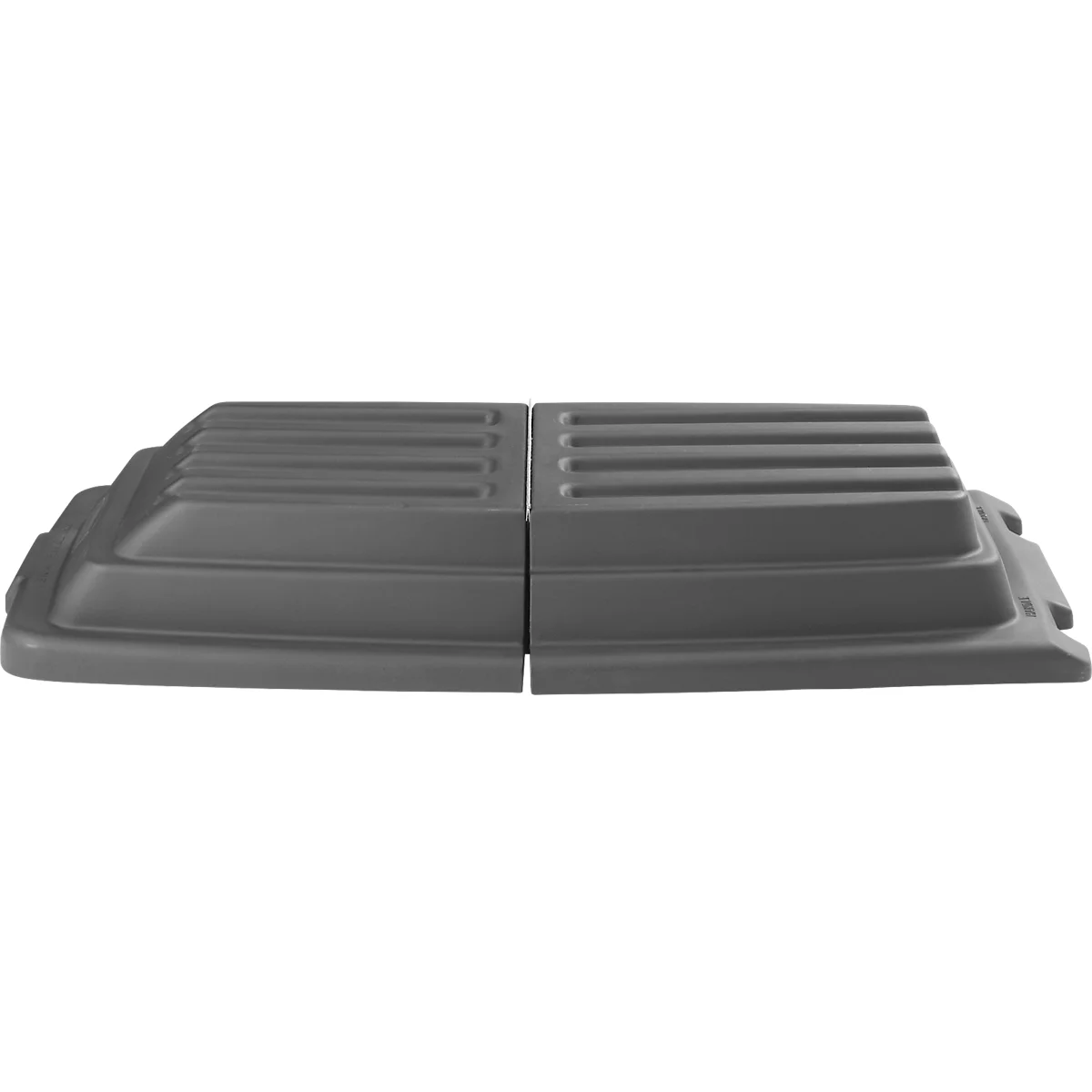 Couvercle pour benne basculante Rubbermaid Tilt Truck, 0,6 m³, avec poignées, L 1549 x l 806 x H 222 mm, noir